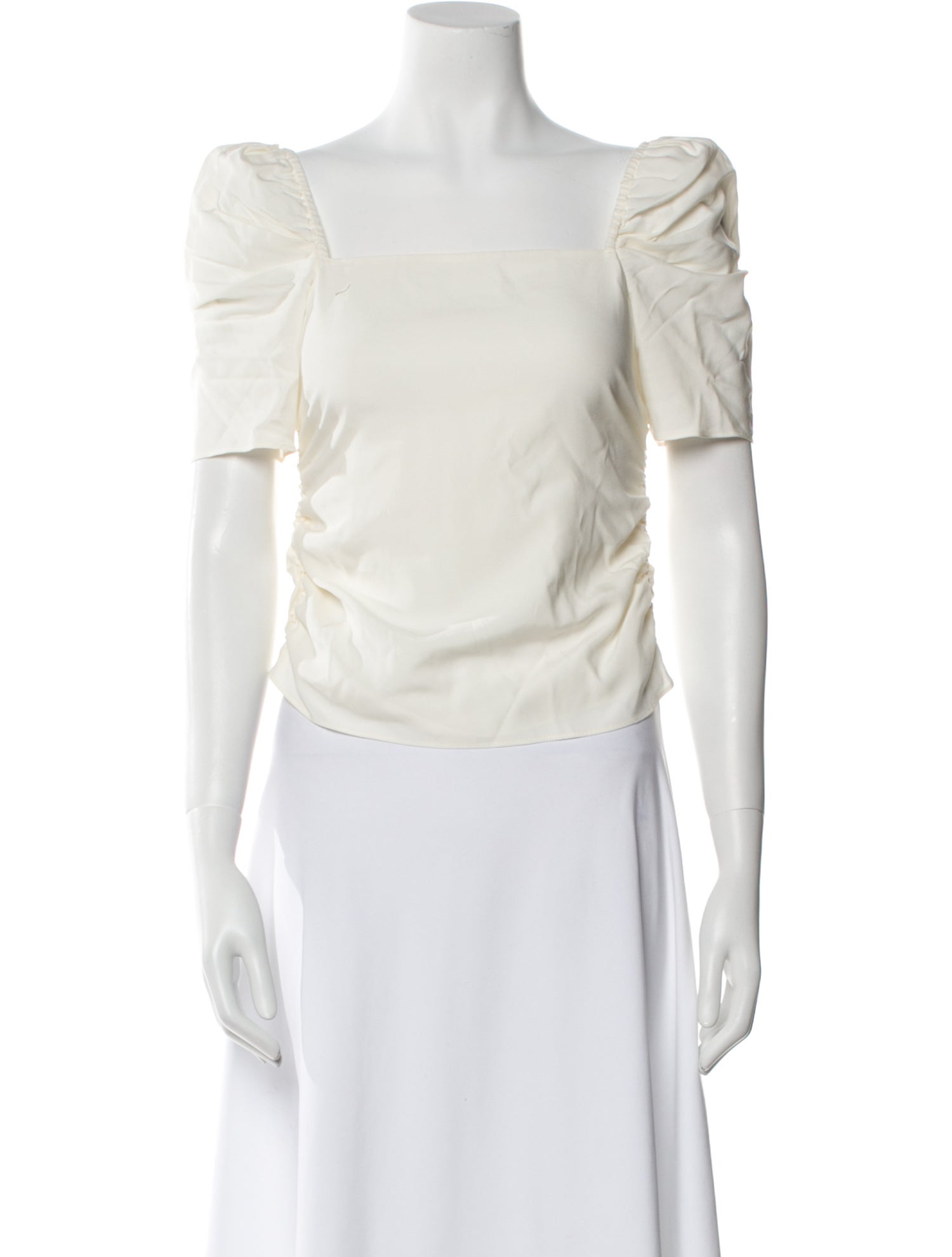 FRAME Silk Square Neckline Crop Top w/ Tags