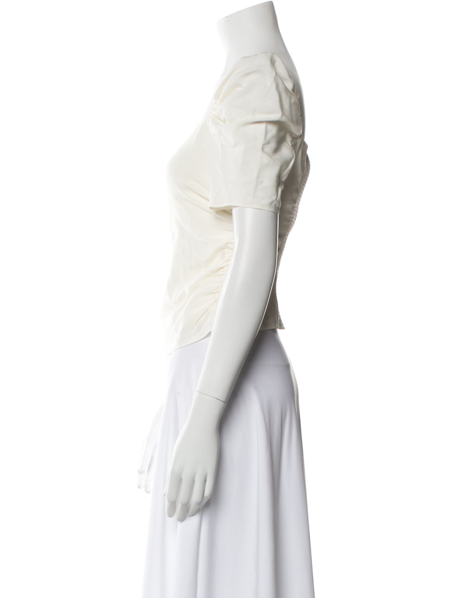 FRAME Silk Square Neckline Crop Top w/ Tags