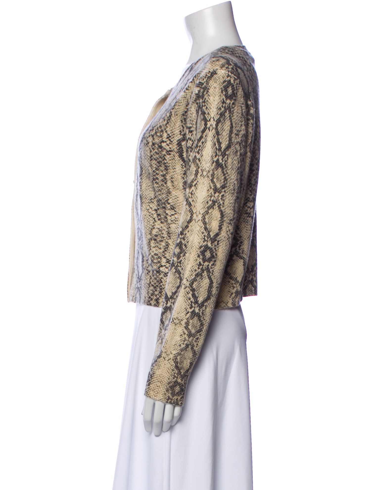 FRAME Cashmere Animal Print Sweater