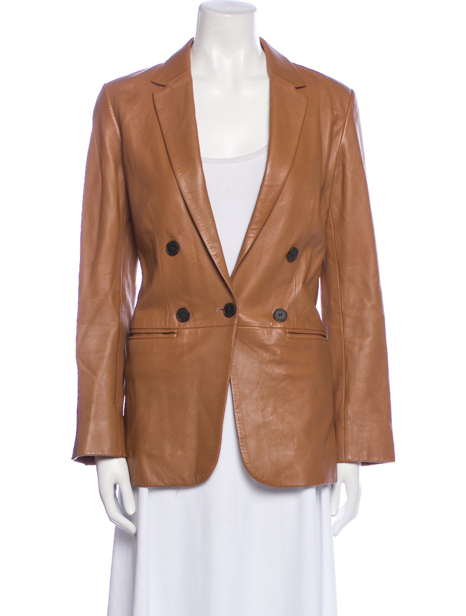 FRAME Leather Blazer