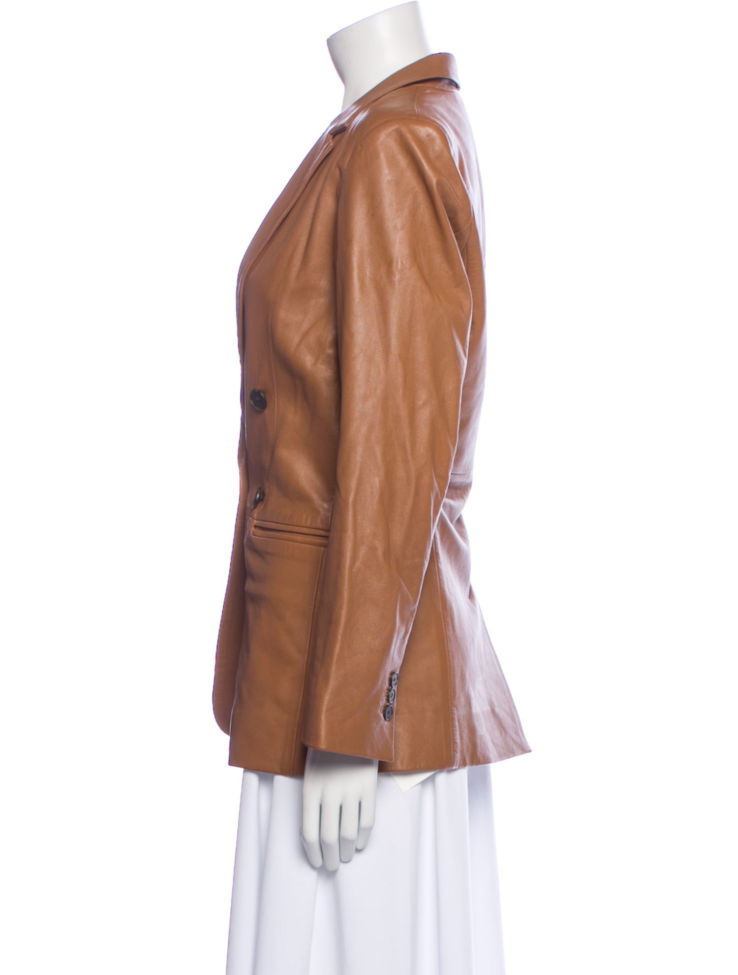 FRAME Leather Blazer