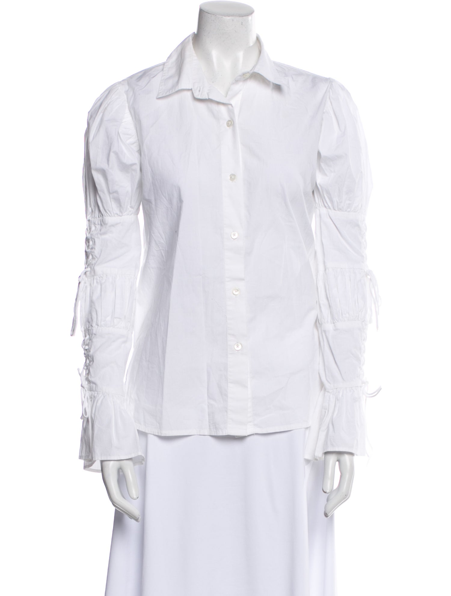 FRAME Long Sleeve Button-Up Top