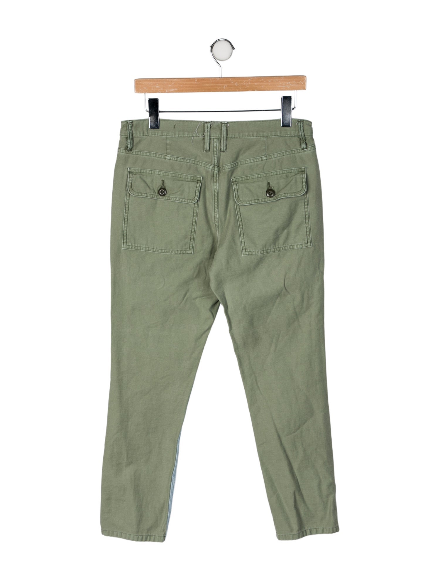 FRAME Colorblock Pattern Straight Leg Pants