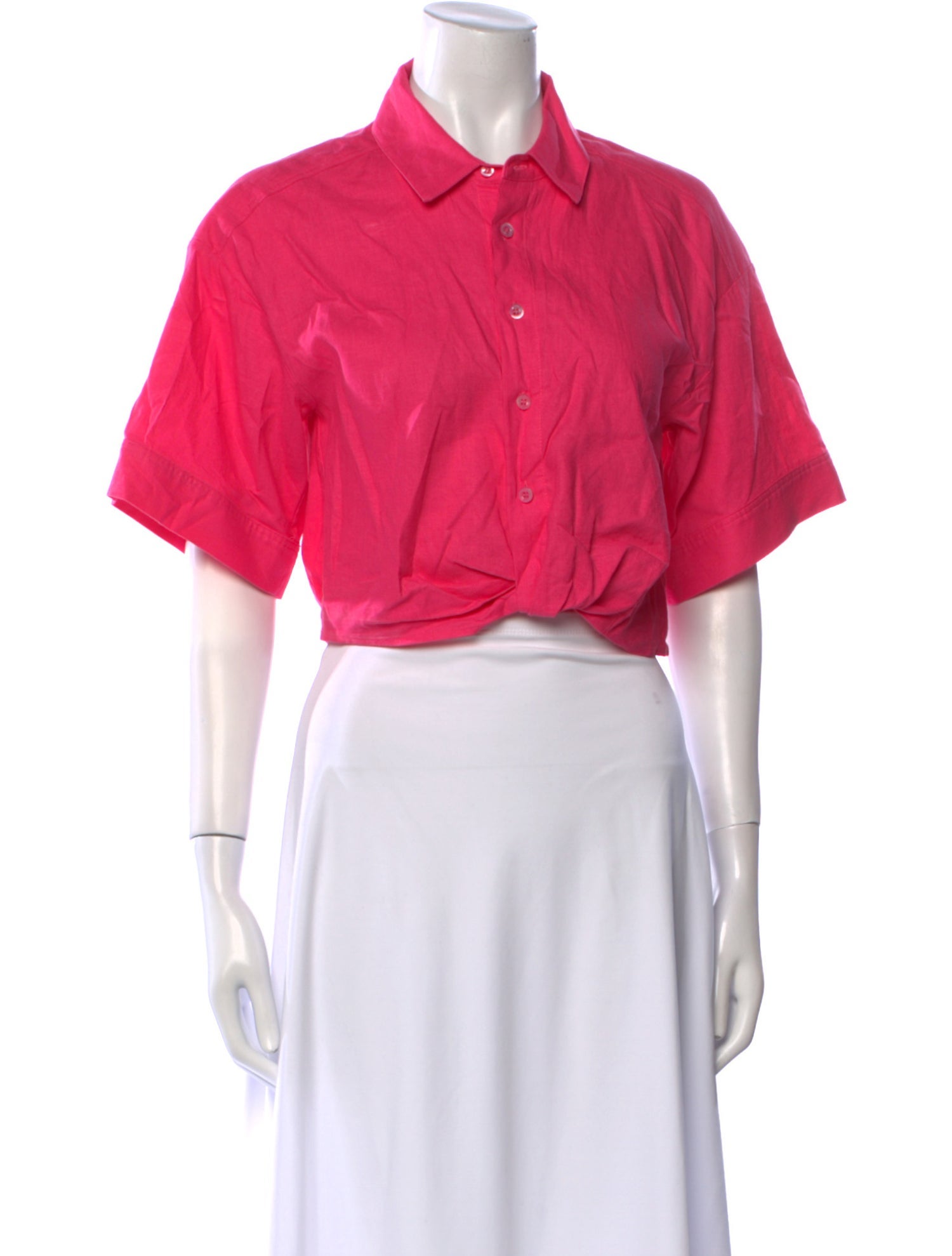 FRAME Short Sleeve Crop Top