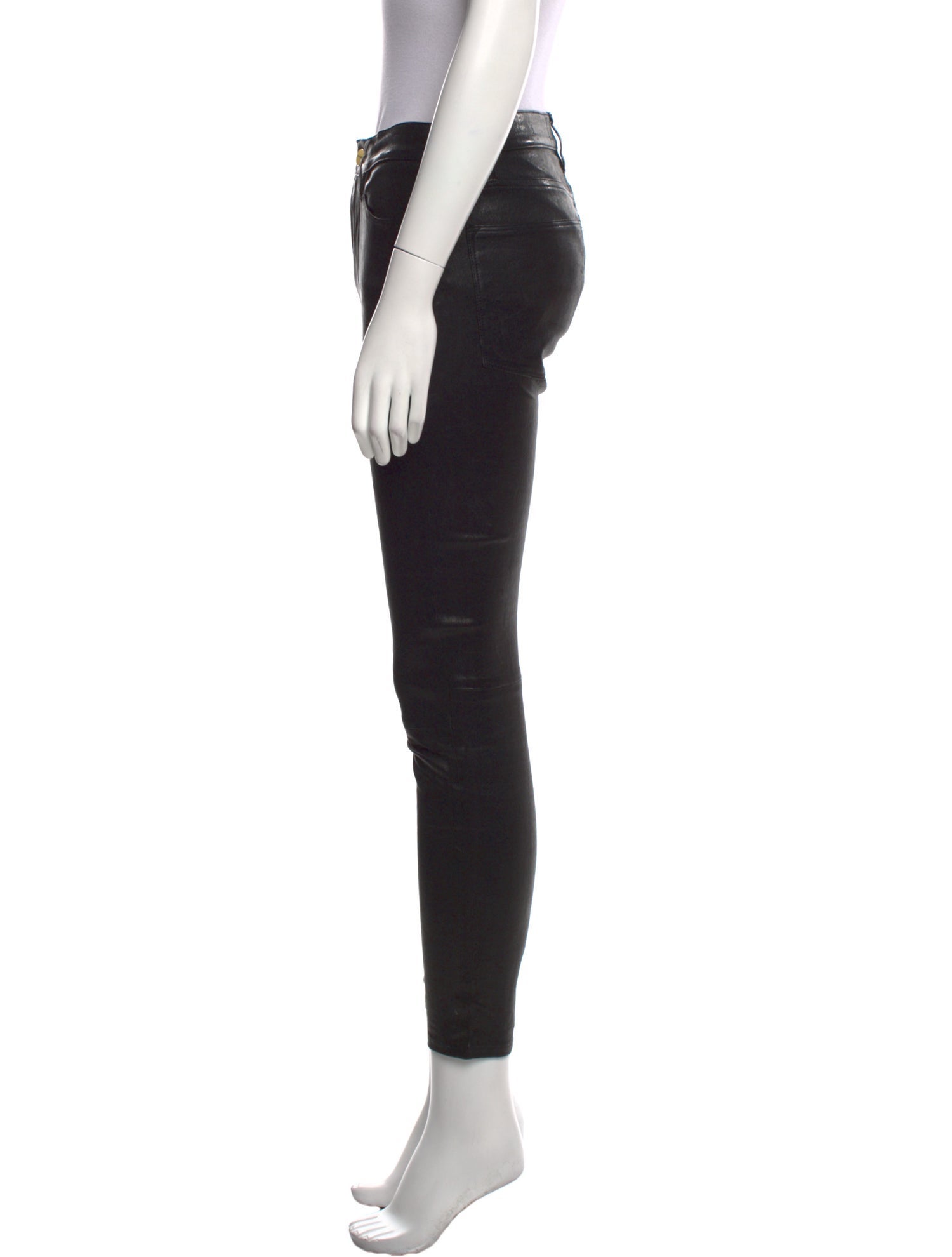 FRAME Lamb Leather Skinny Leg Pants