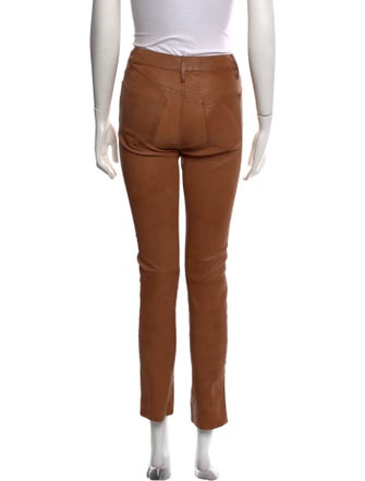 FRAME Lamb Leather Skinny Leg Pants