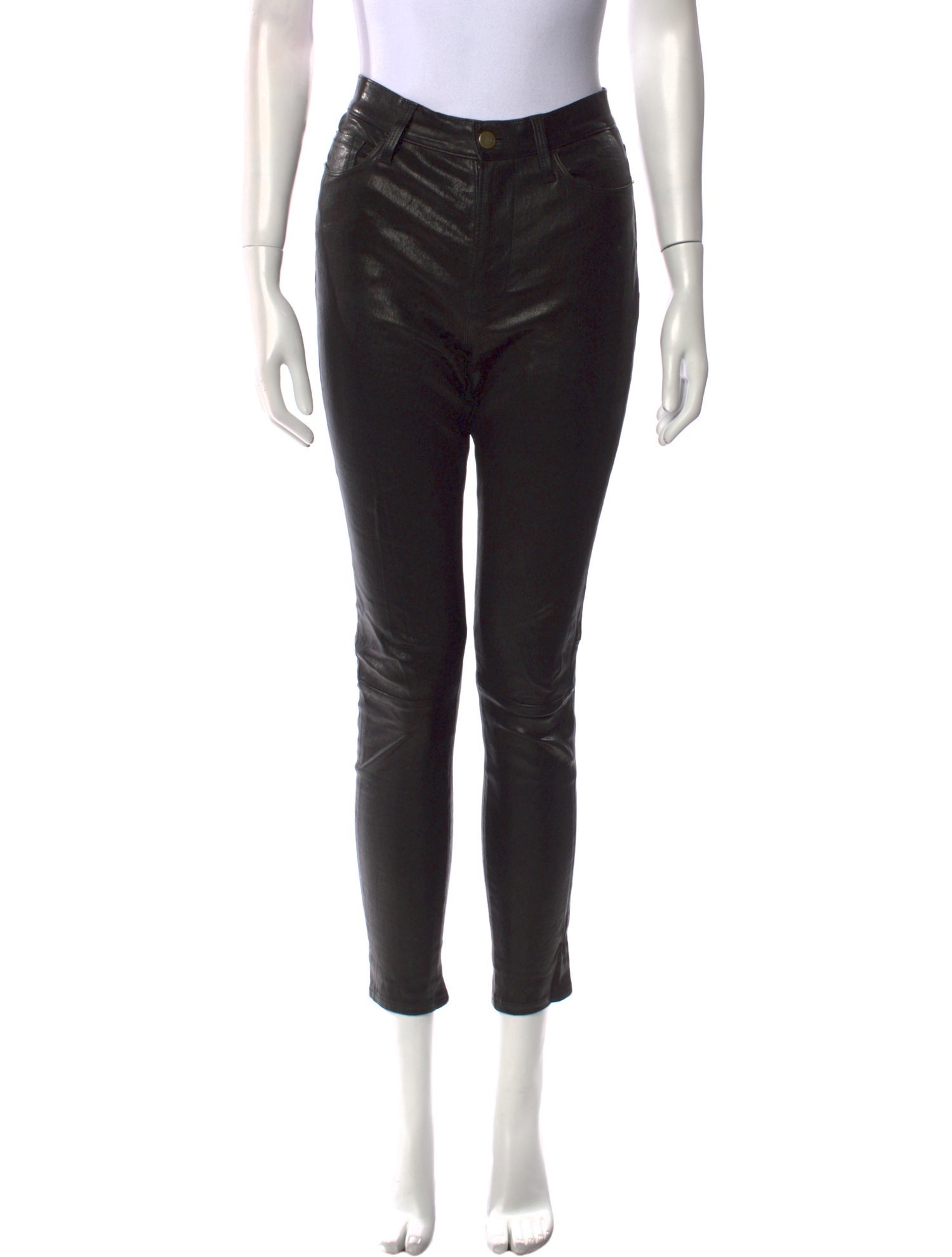 FRAME Lamb Leather Skinny Leg Pants