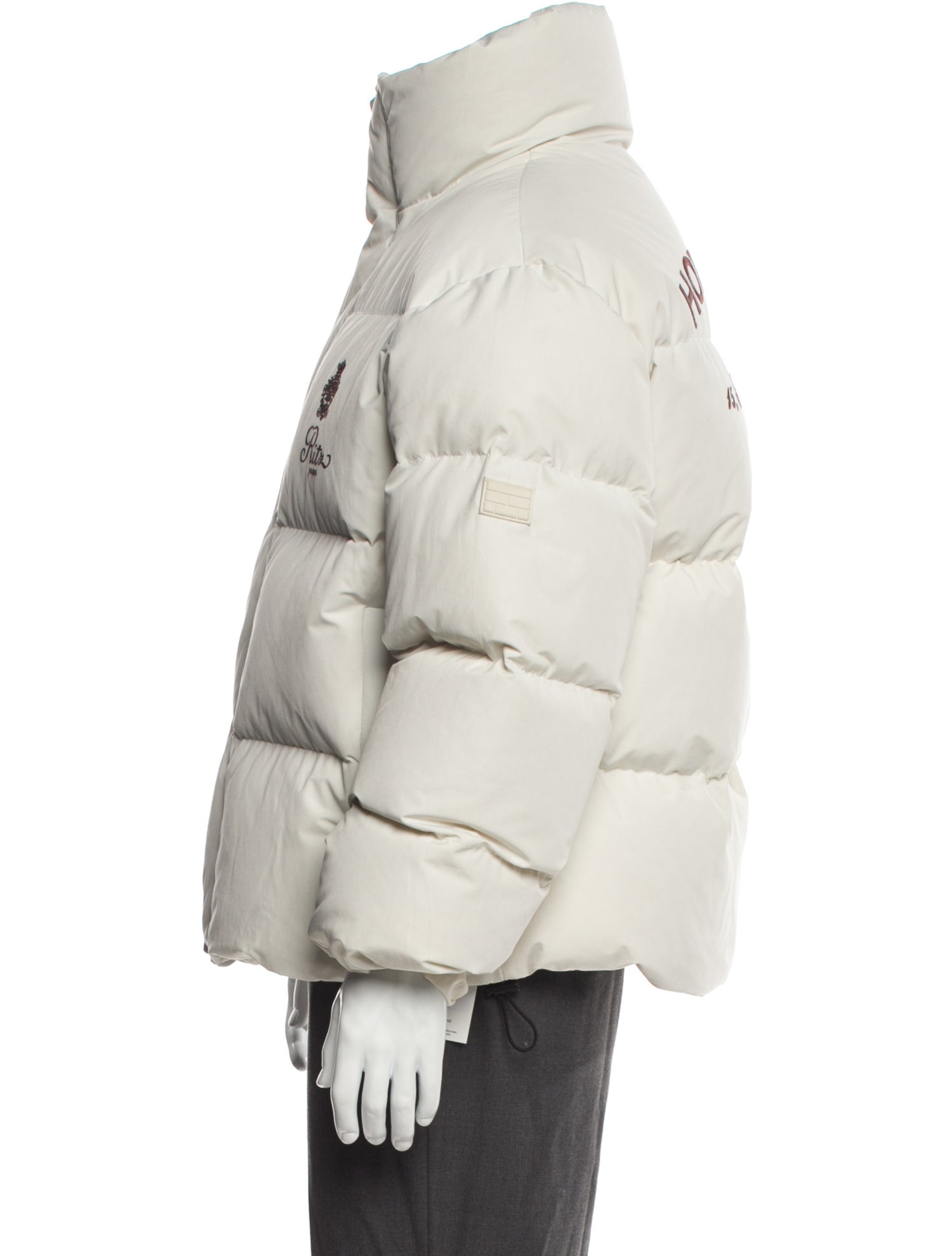 FRAME Graphic Print Puffer Coat