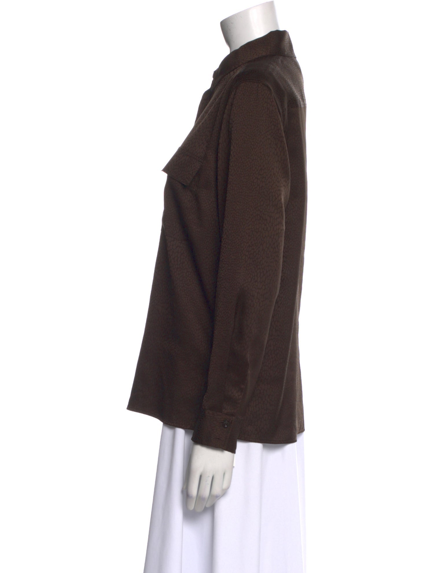 FRAME Long Sleeve Button-Up Top