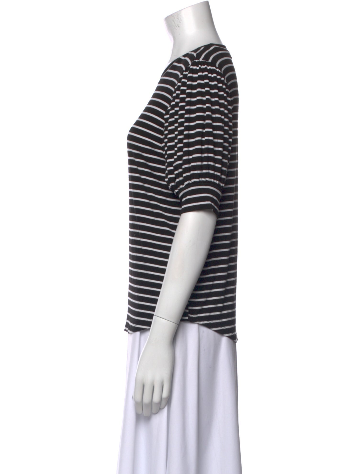 FRAME Striped Crew Neck T-Shirt