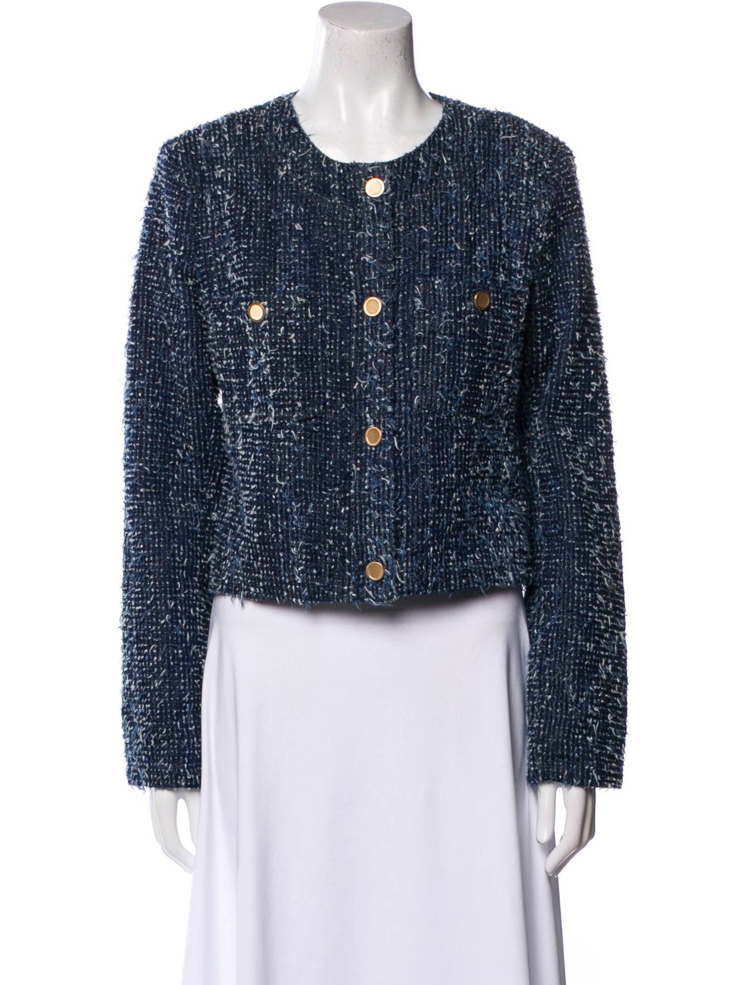 FRAME Tweed Pattern Evening Jacket