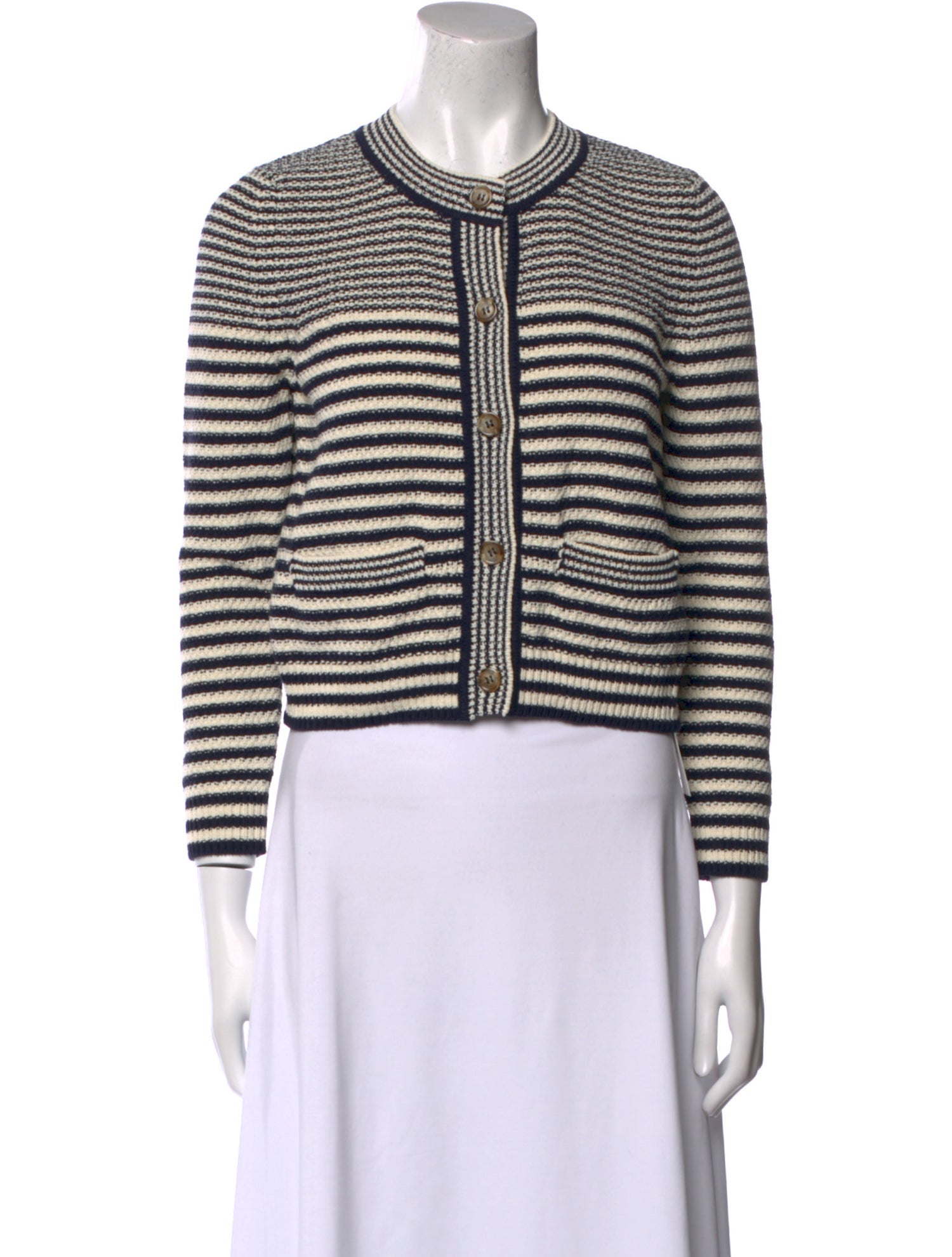 FRAME Striped Crew Neck Sweater w/ Tags