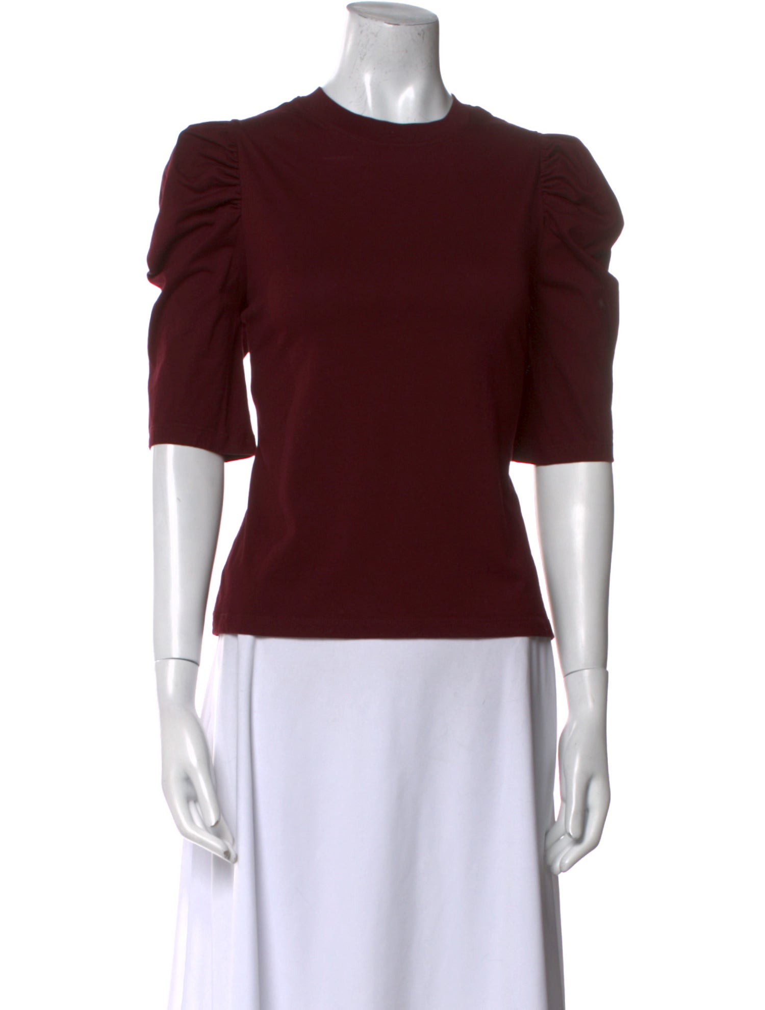 FRAME Crew Neck Three-Quarter Sleeve Top