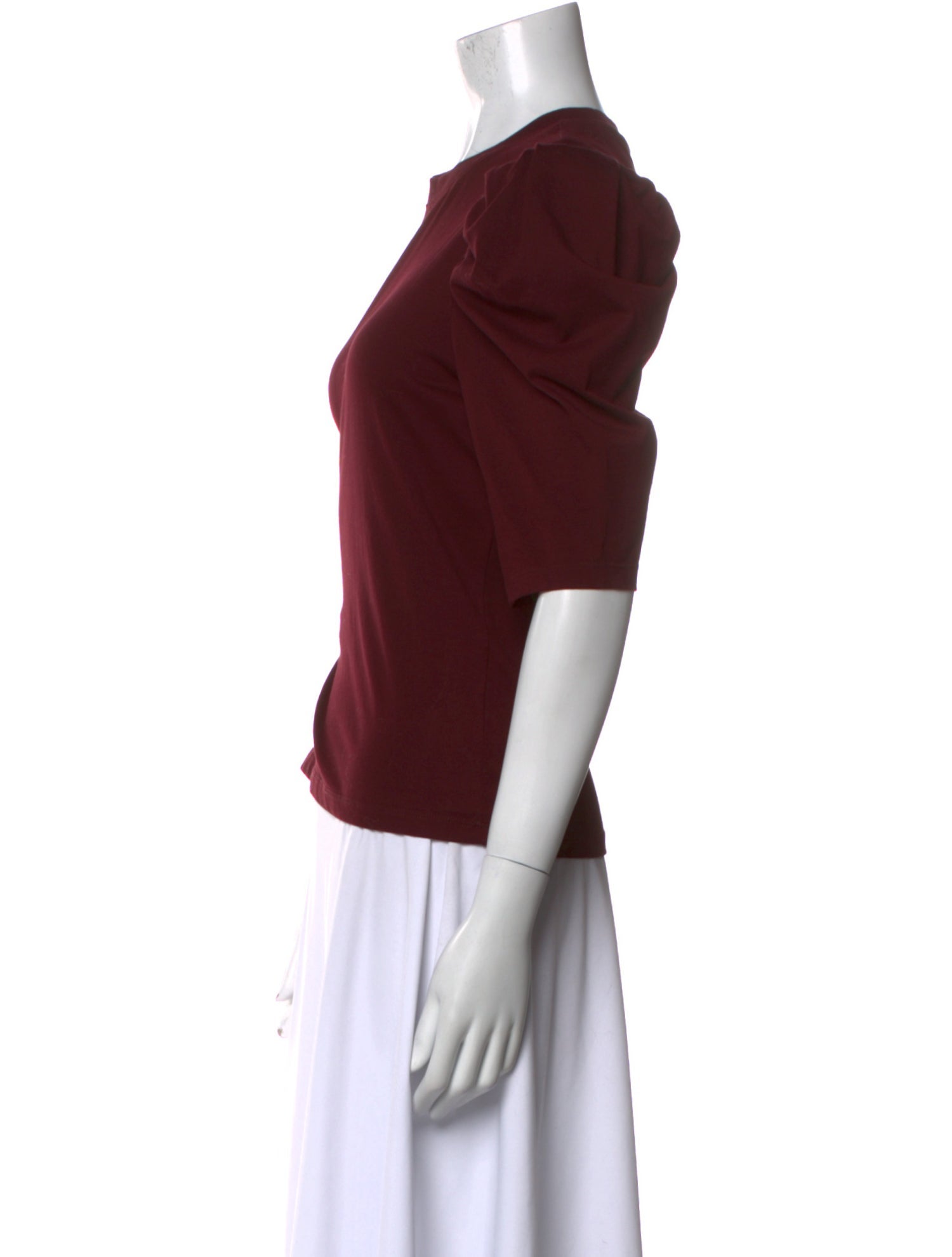 FRAME Crew Neck Three-Quarter Sleeve Top