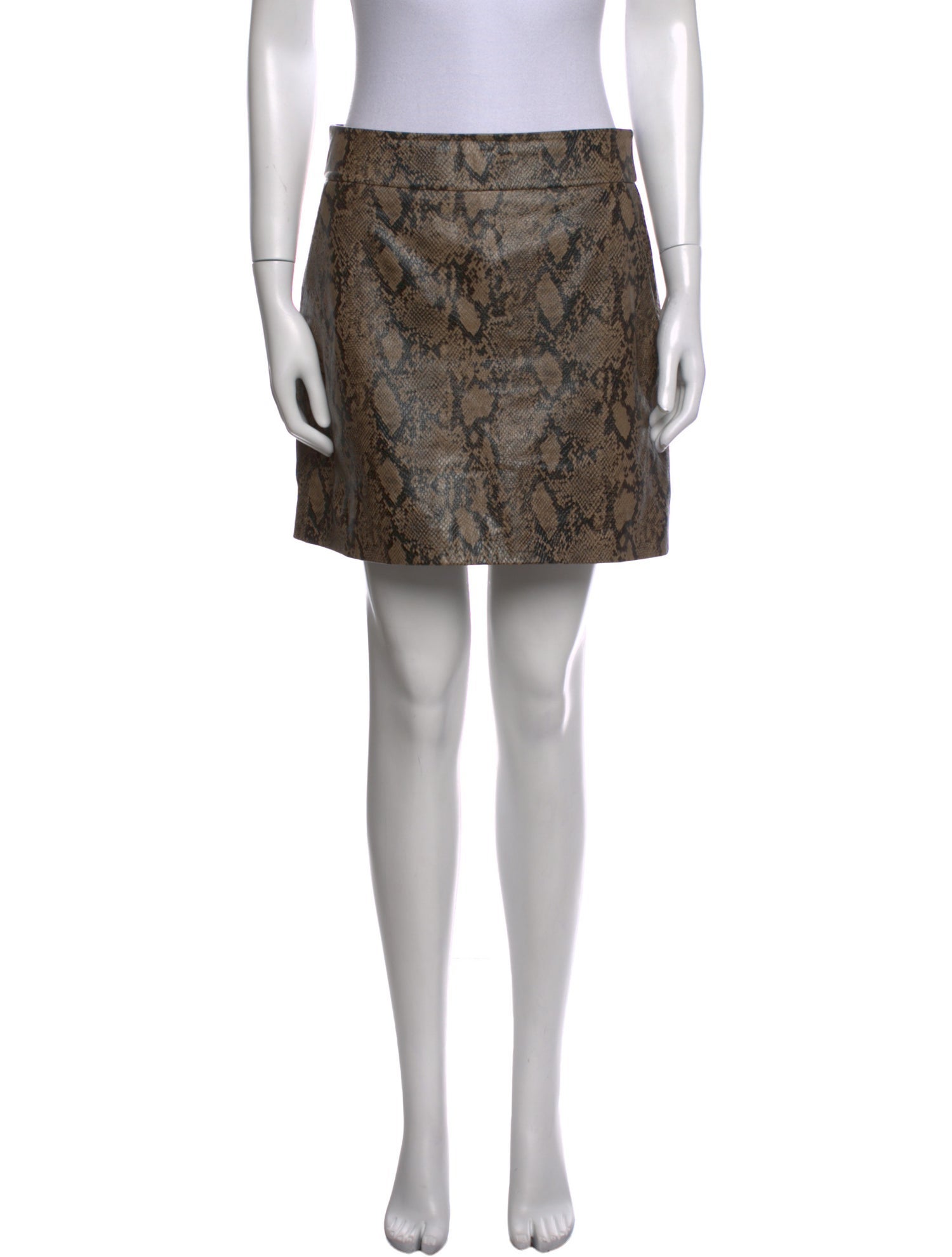 FRAME Lamb Leather Mini Skirt