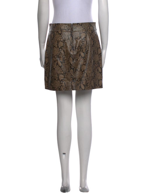 FRAME Lamb Leather Mini Skirt