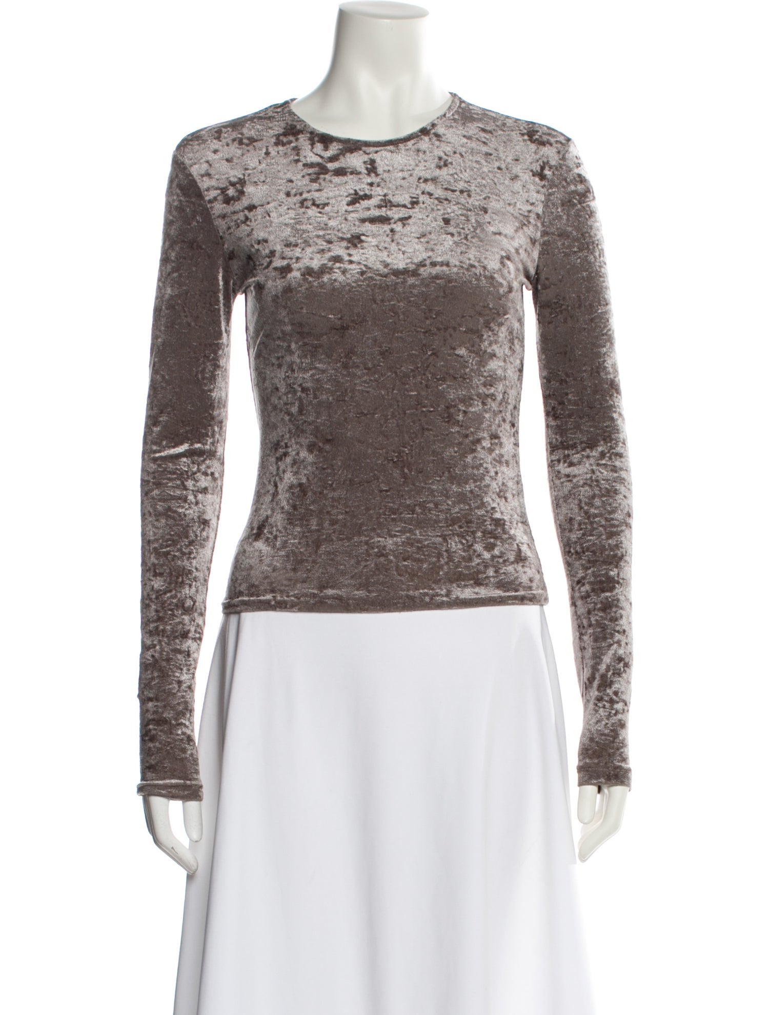 FRAME Crew Neck Long Sleeve Top