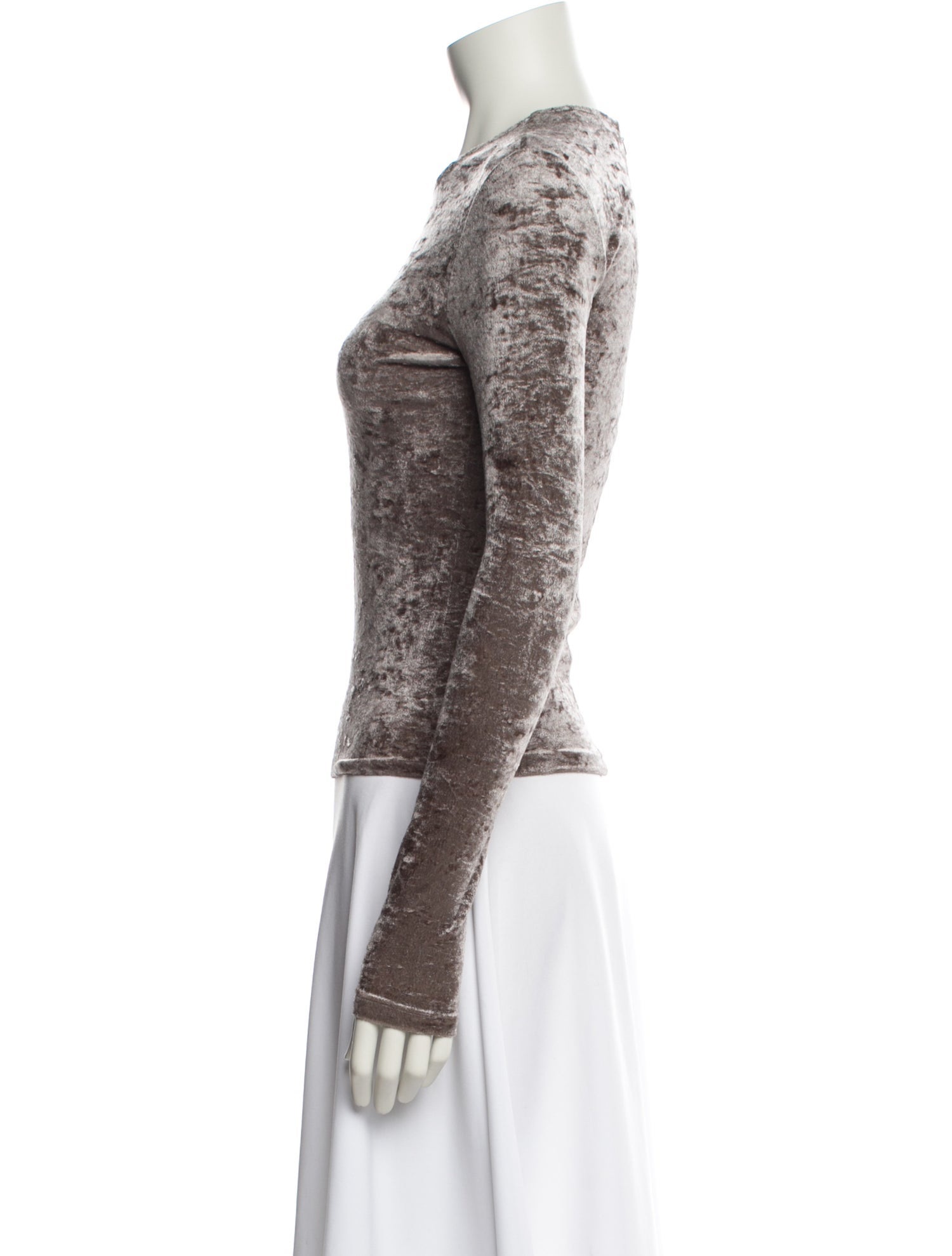 FRAME Crew Neck Long Sleeve Top