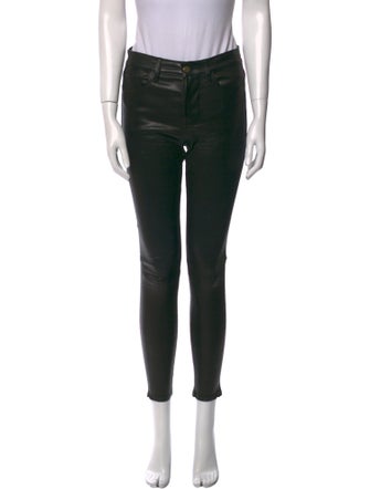 FRAME Lamb Leather Skinny Leg Pants