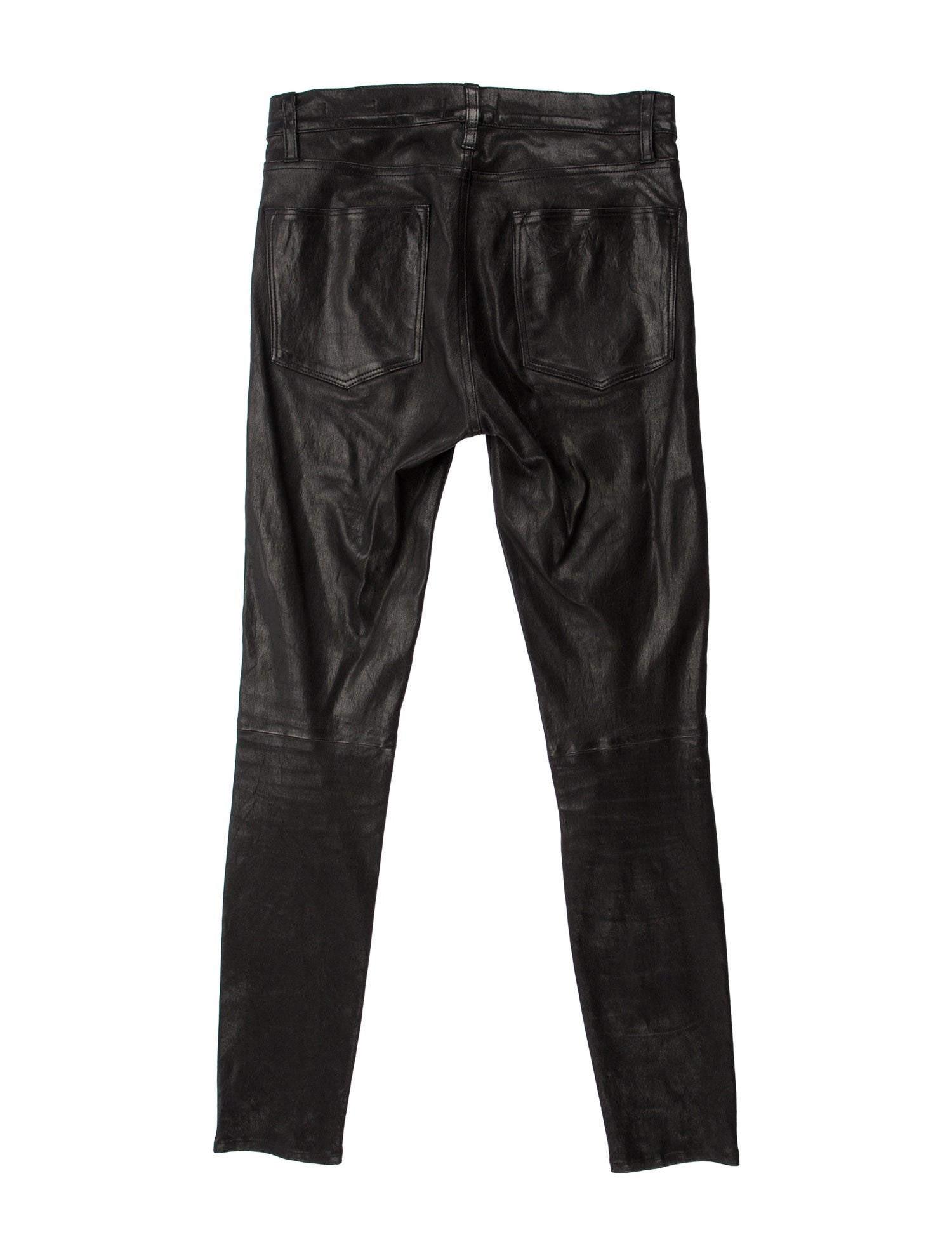 FRAME Lamb Leather Skinny Leg Pants