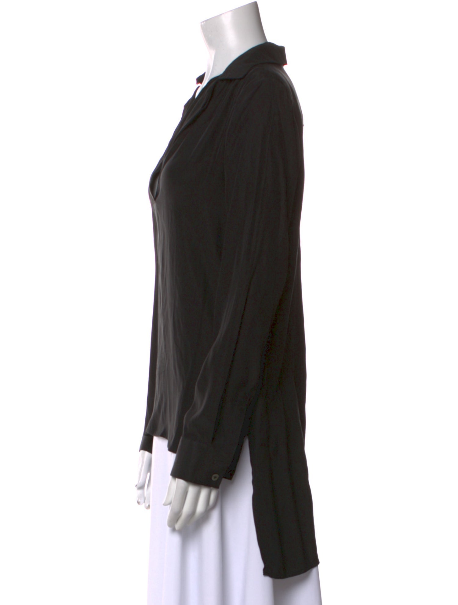 FRAME Silk Cowl Neck Sweatshirt