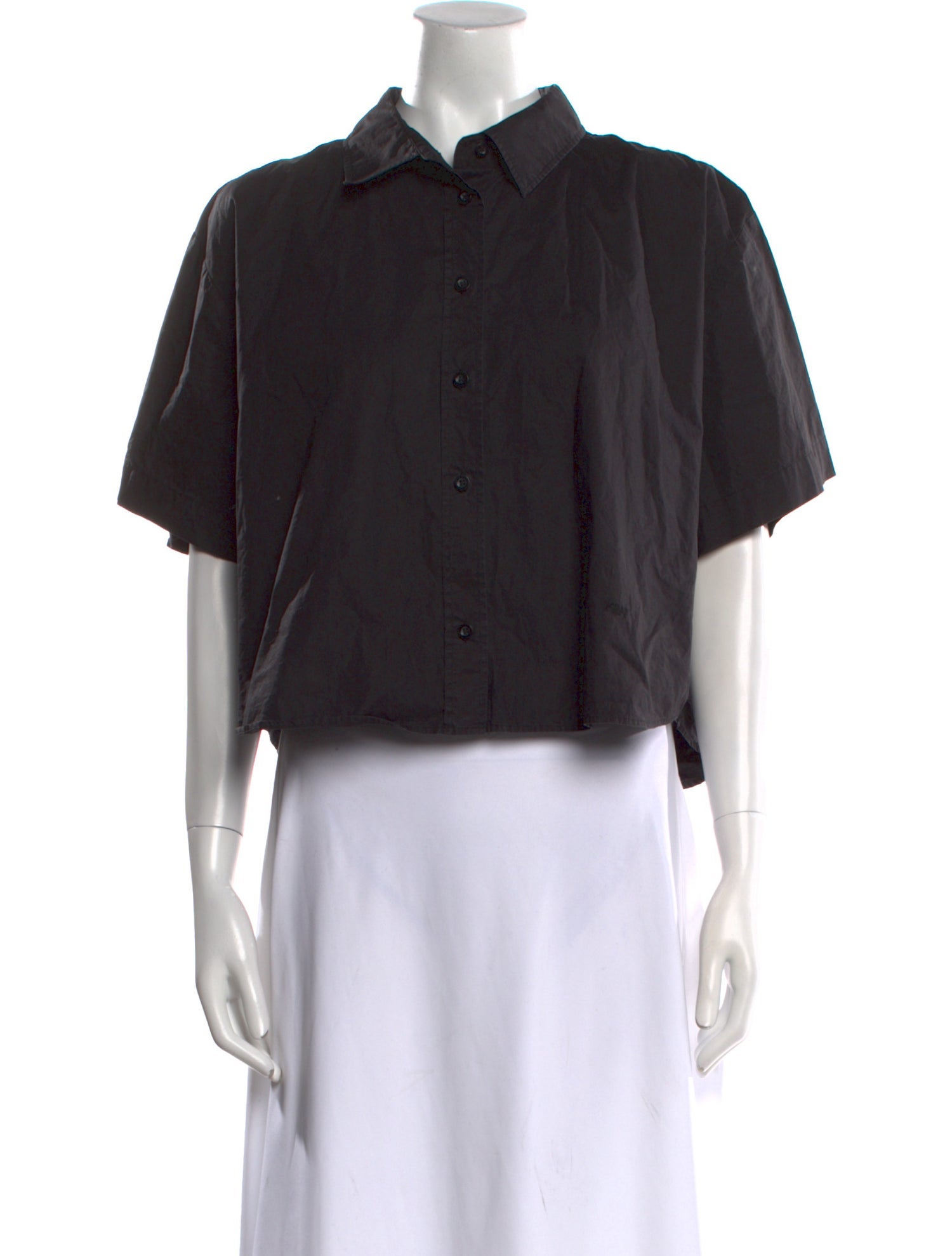 FRAME Short Sleeve Button-Up Top