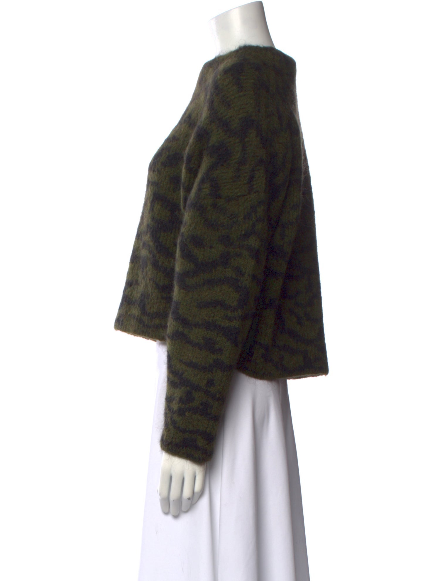 FRAME Printed Crew Neck Sweater