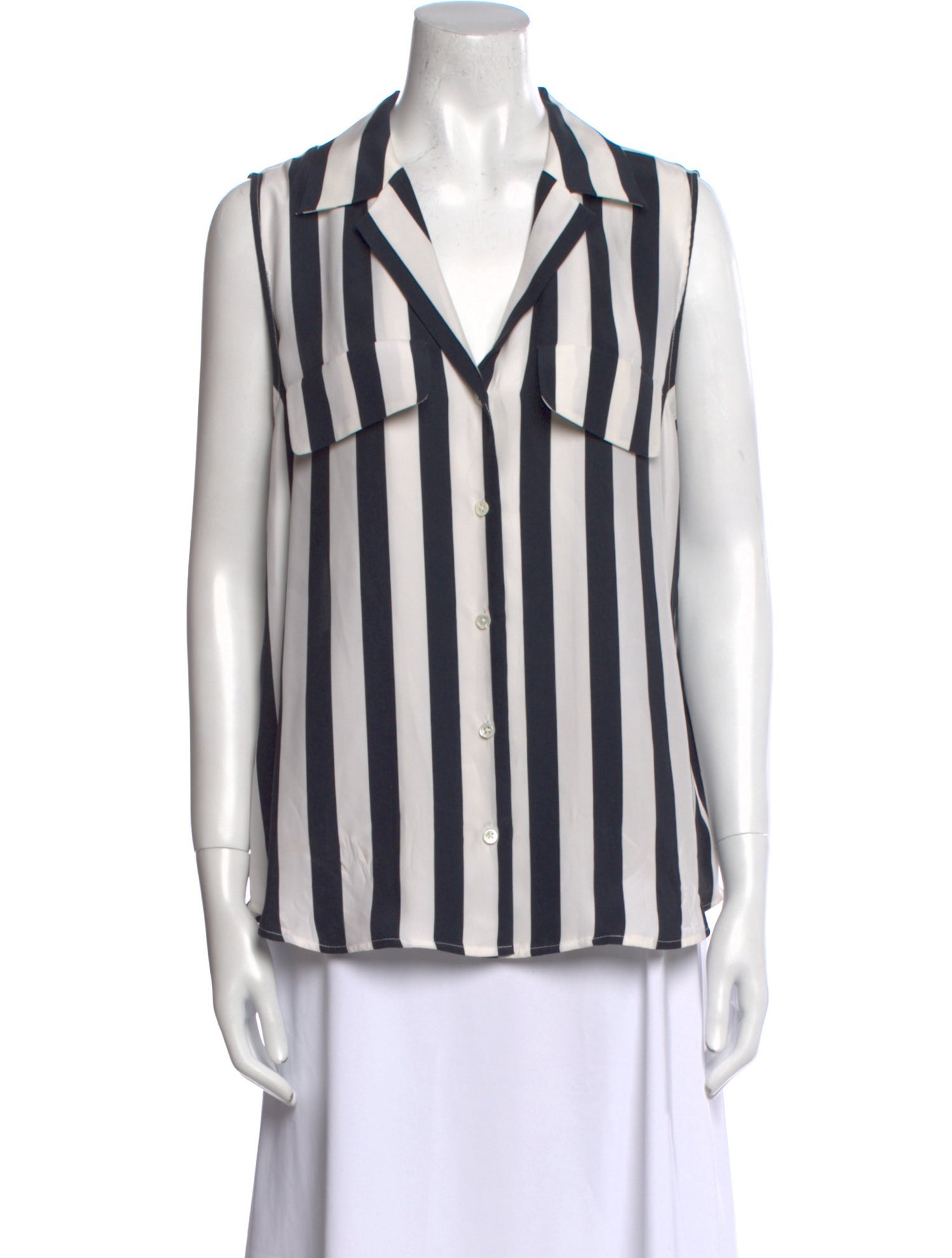 FRAME Silk Striped Polo