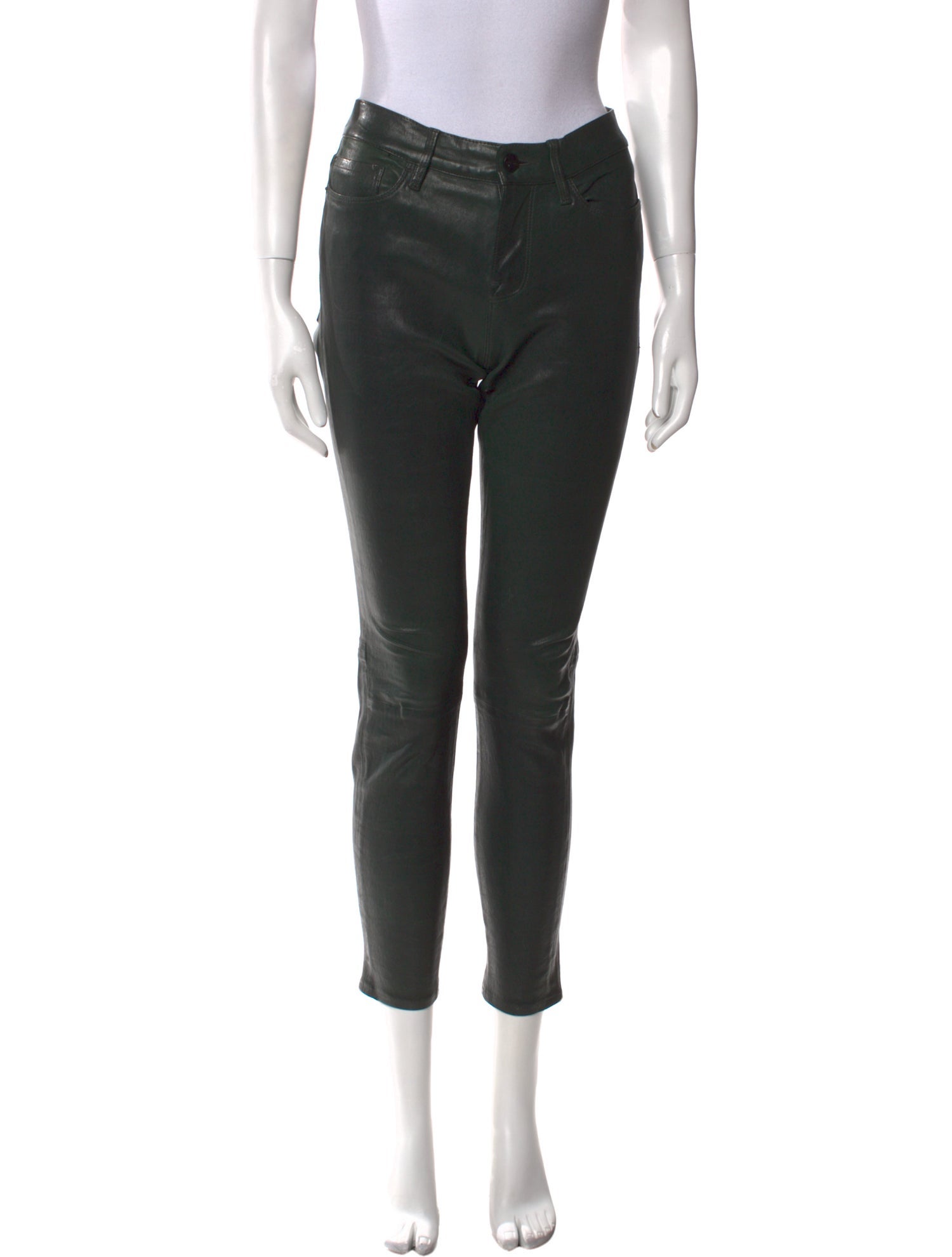 FRAME Leather Skinny Leg Pants