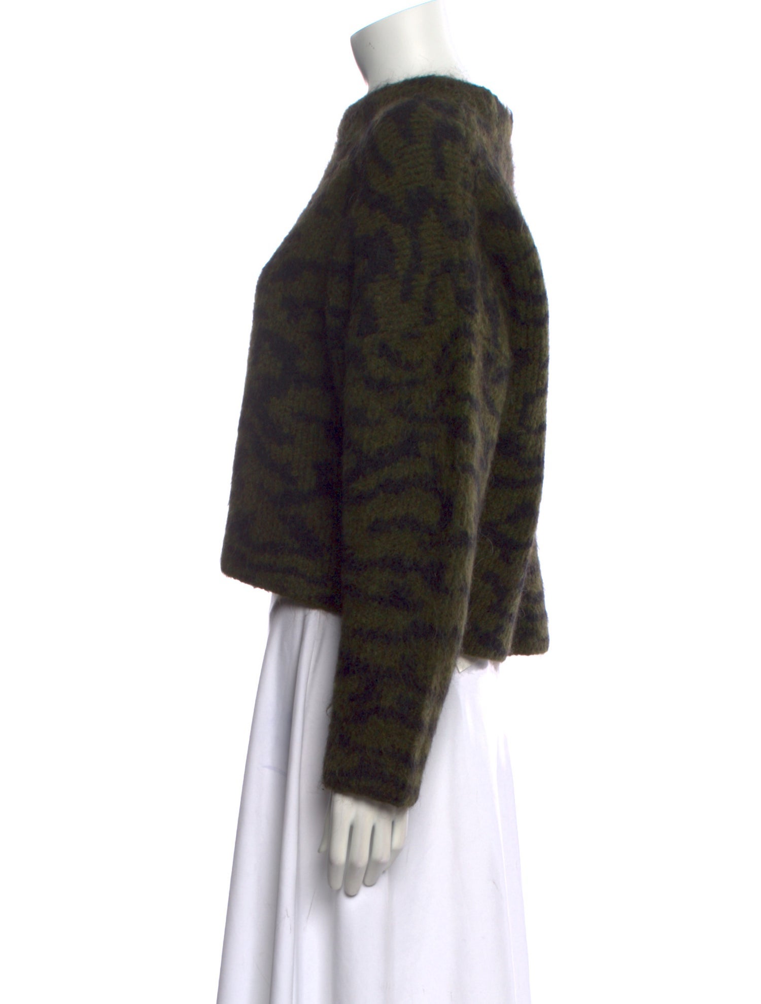 FRAME Printed Crew Neck Sweater