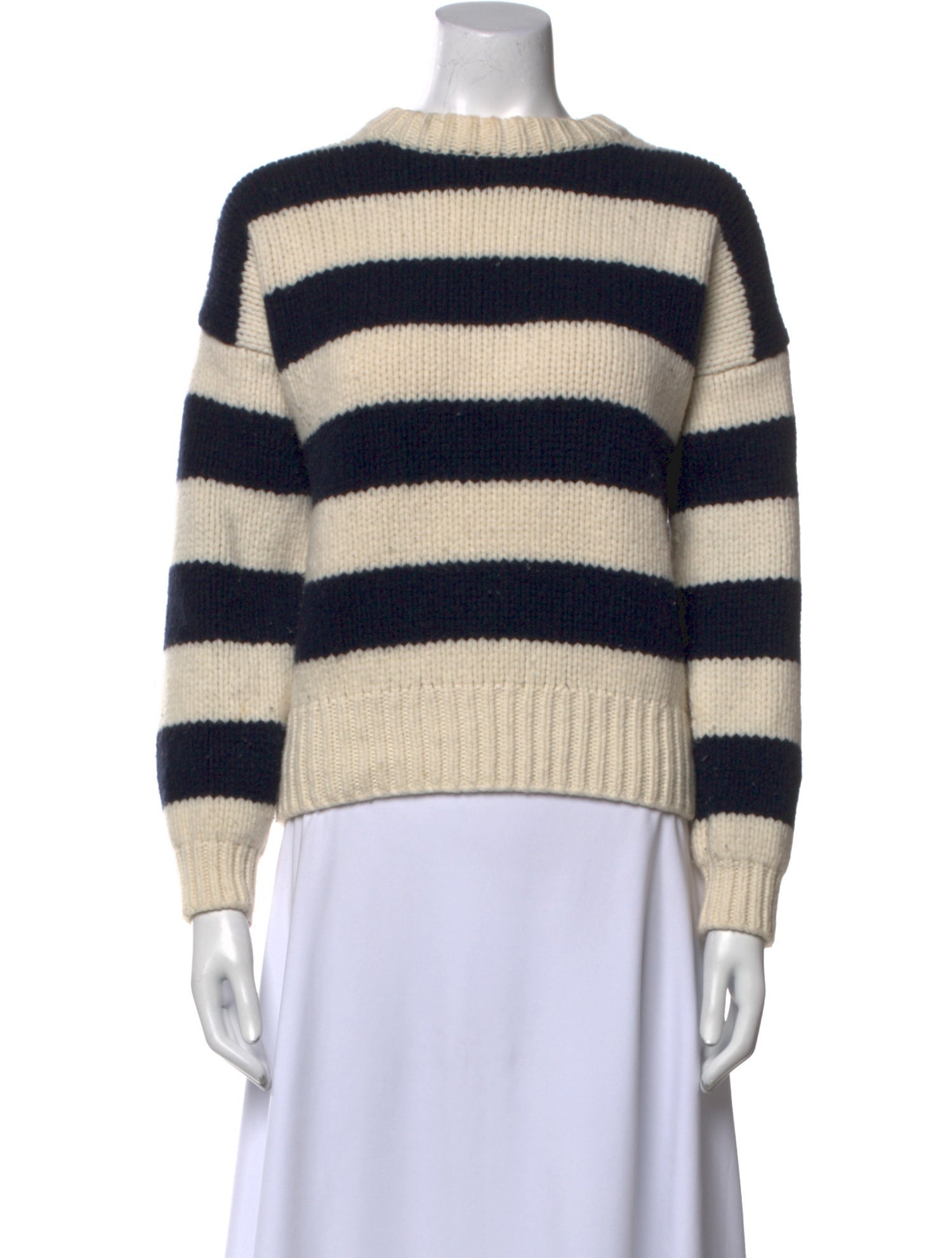 FRAME Merino Wool Striped Sweater