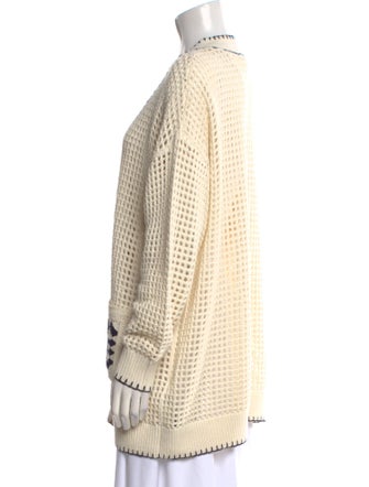 FRAME Printed V-Neck Sweater