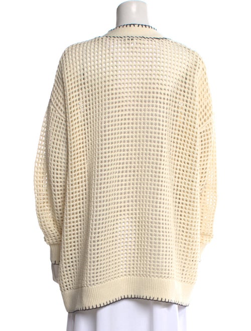 FRAME Printed V-Neck Sweater