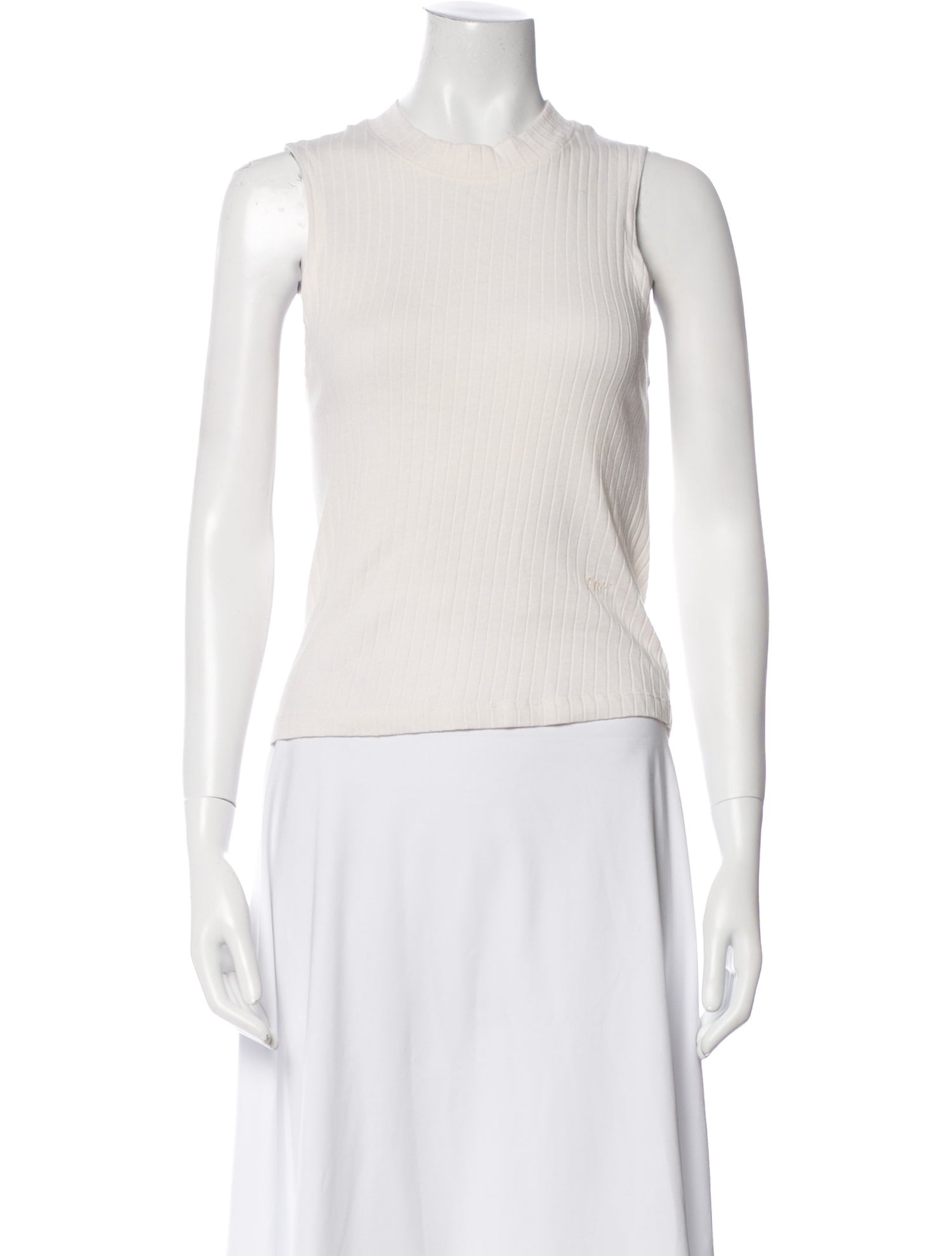 FRAME Crew Neck Sleeveless Top