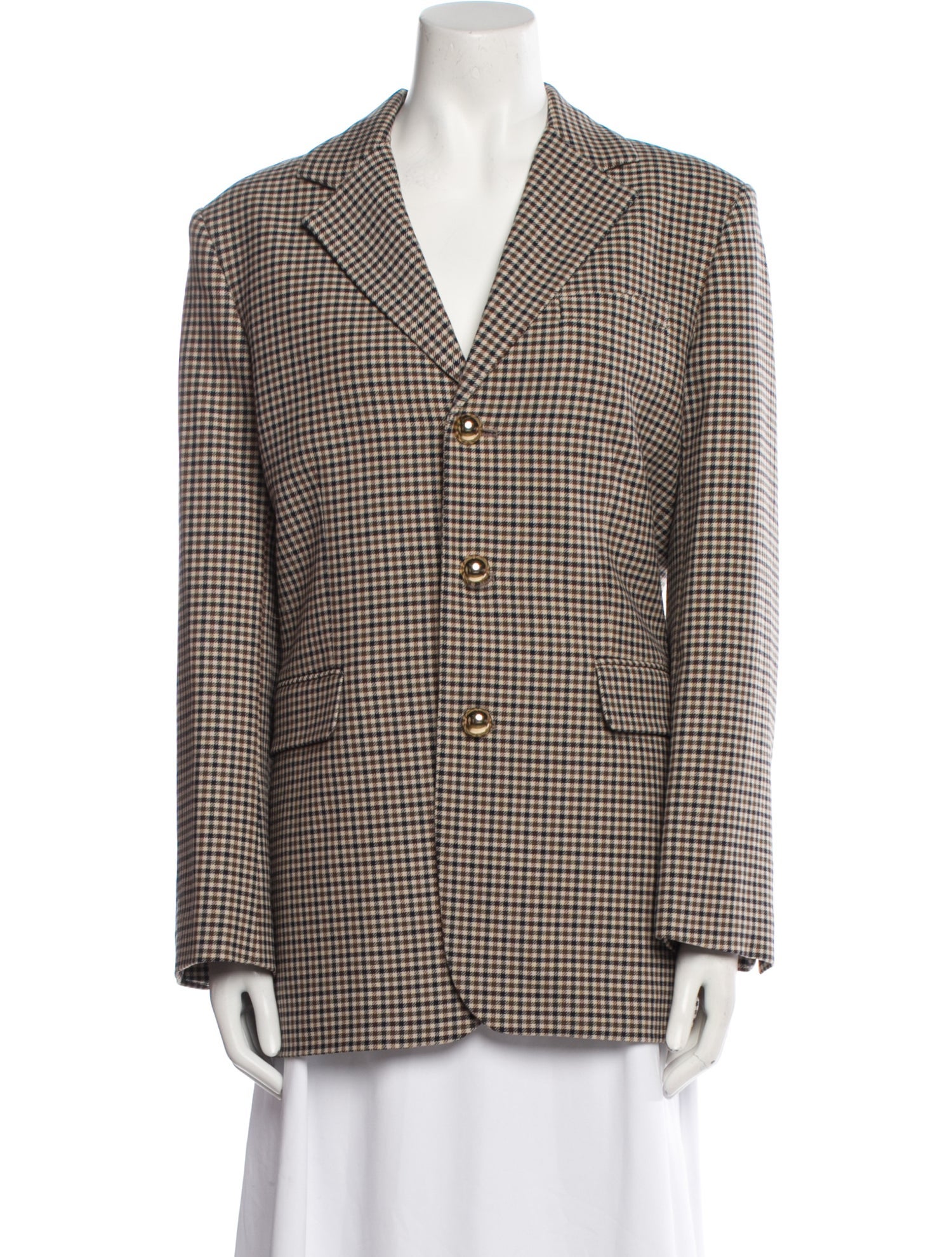 FRAME Plaid Print Blazer