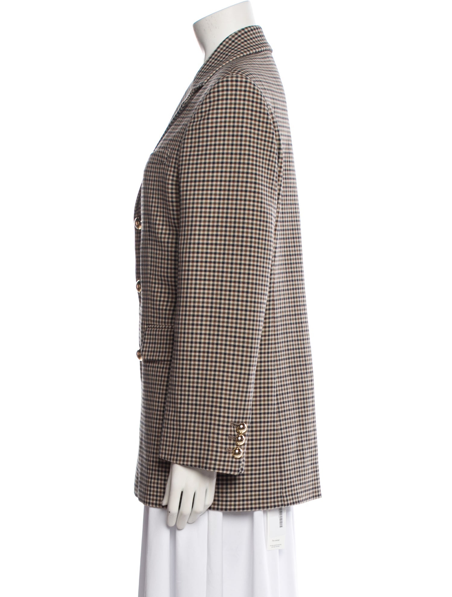 FRAME Plaid Print Blazer