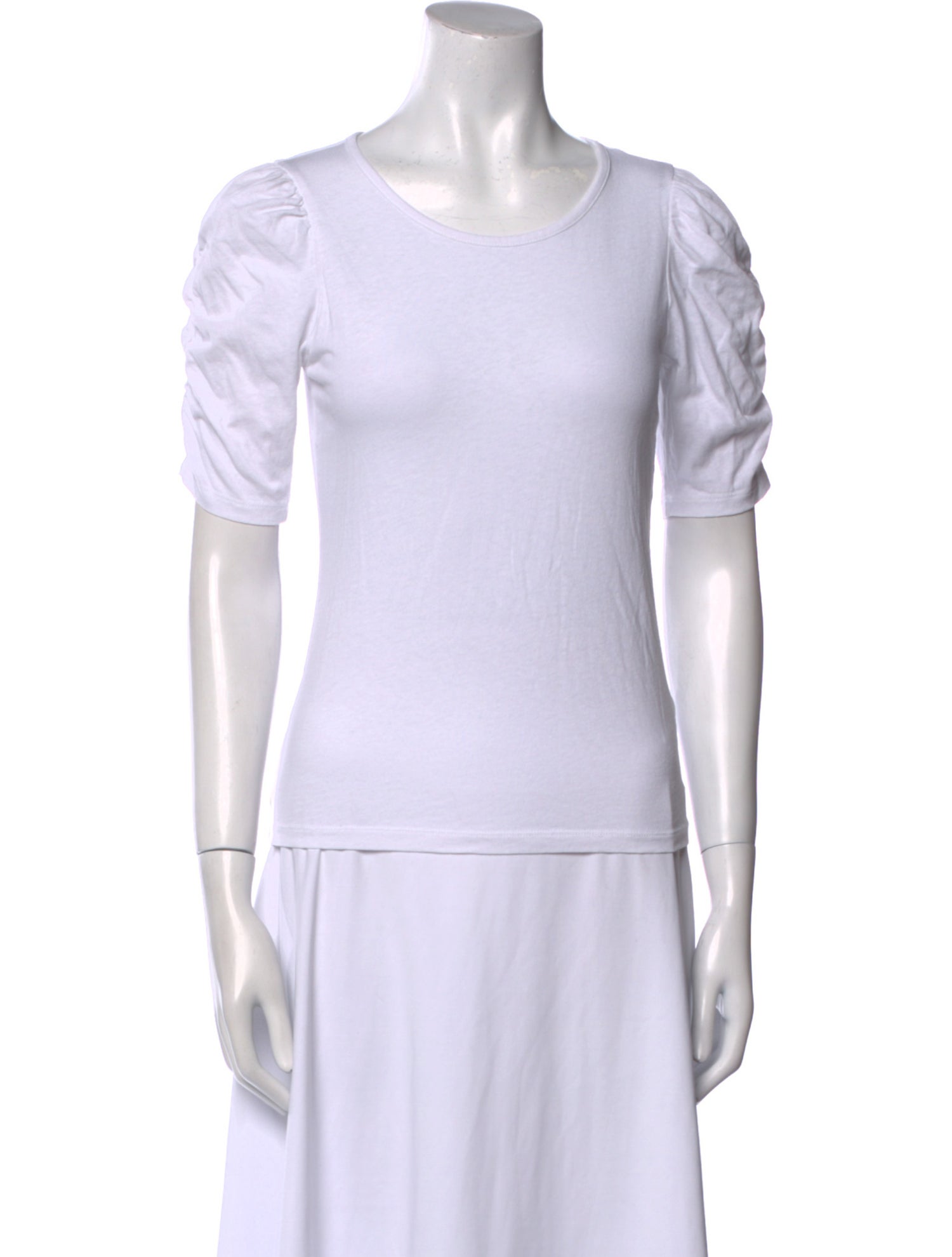 FRAME Scoop Neck Short Sleeve T-Shirt