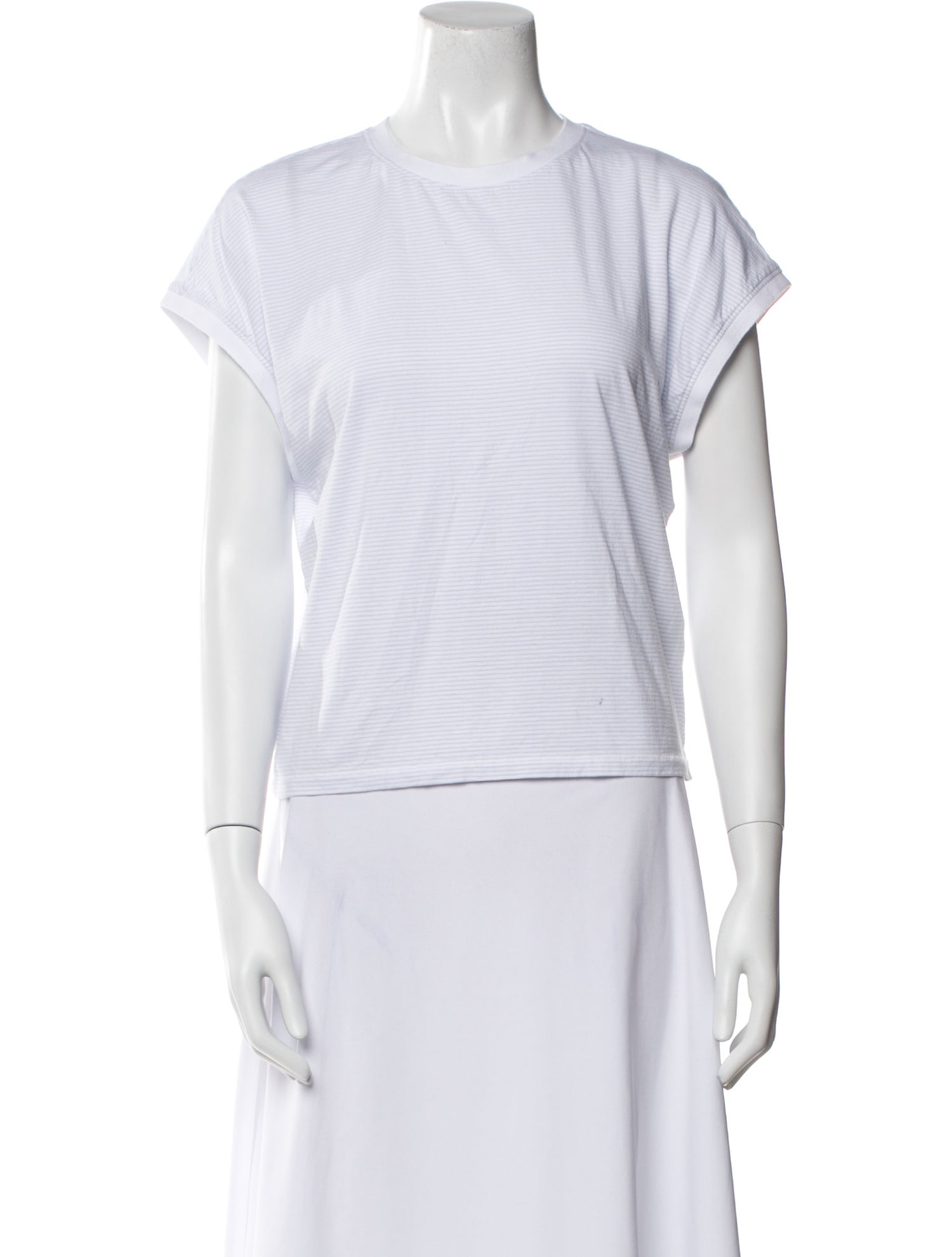 FRAME Striped Crew Neck T-Shirt