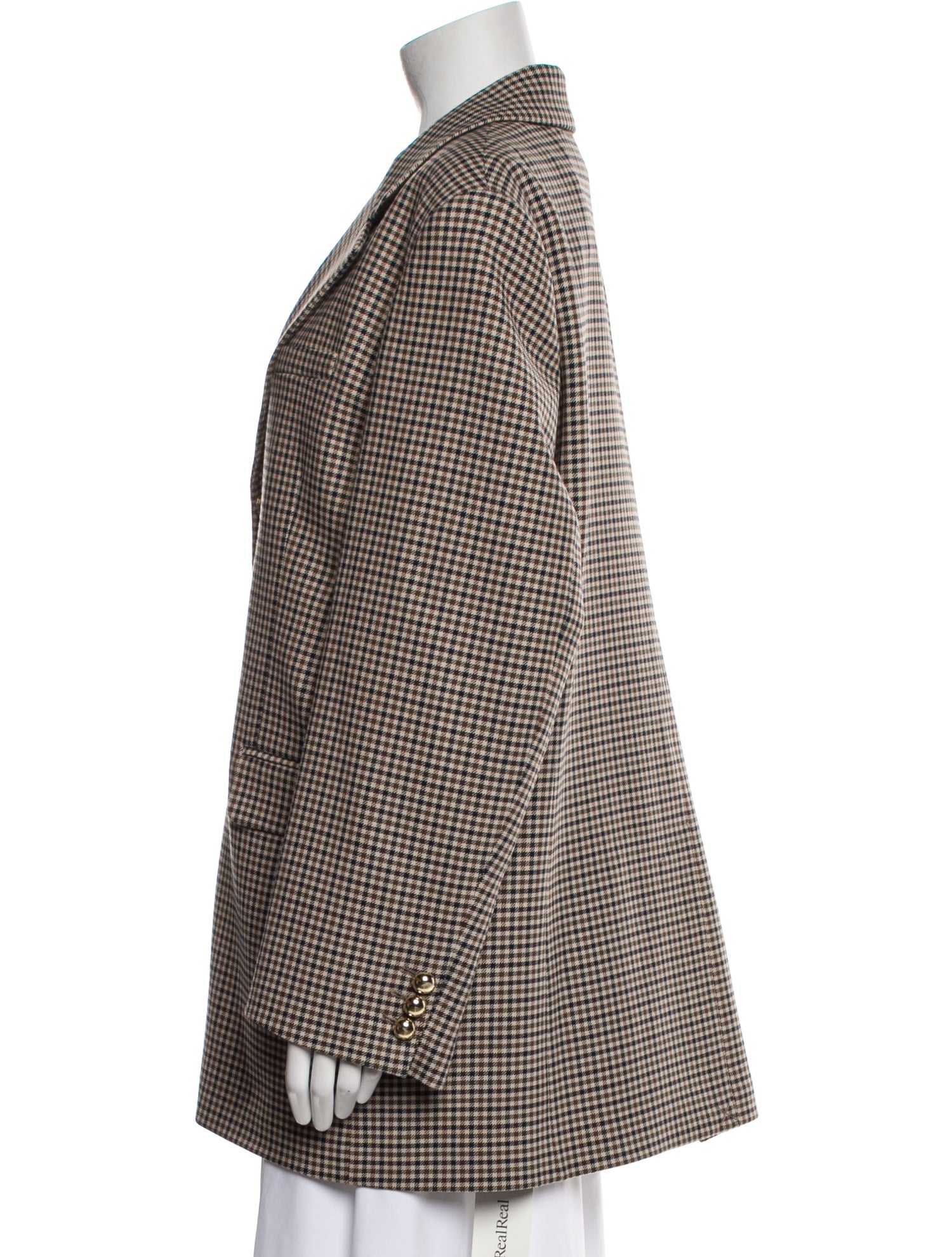 FRAME Houndstooth Print Peacoat w/ Tags