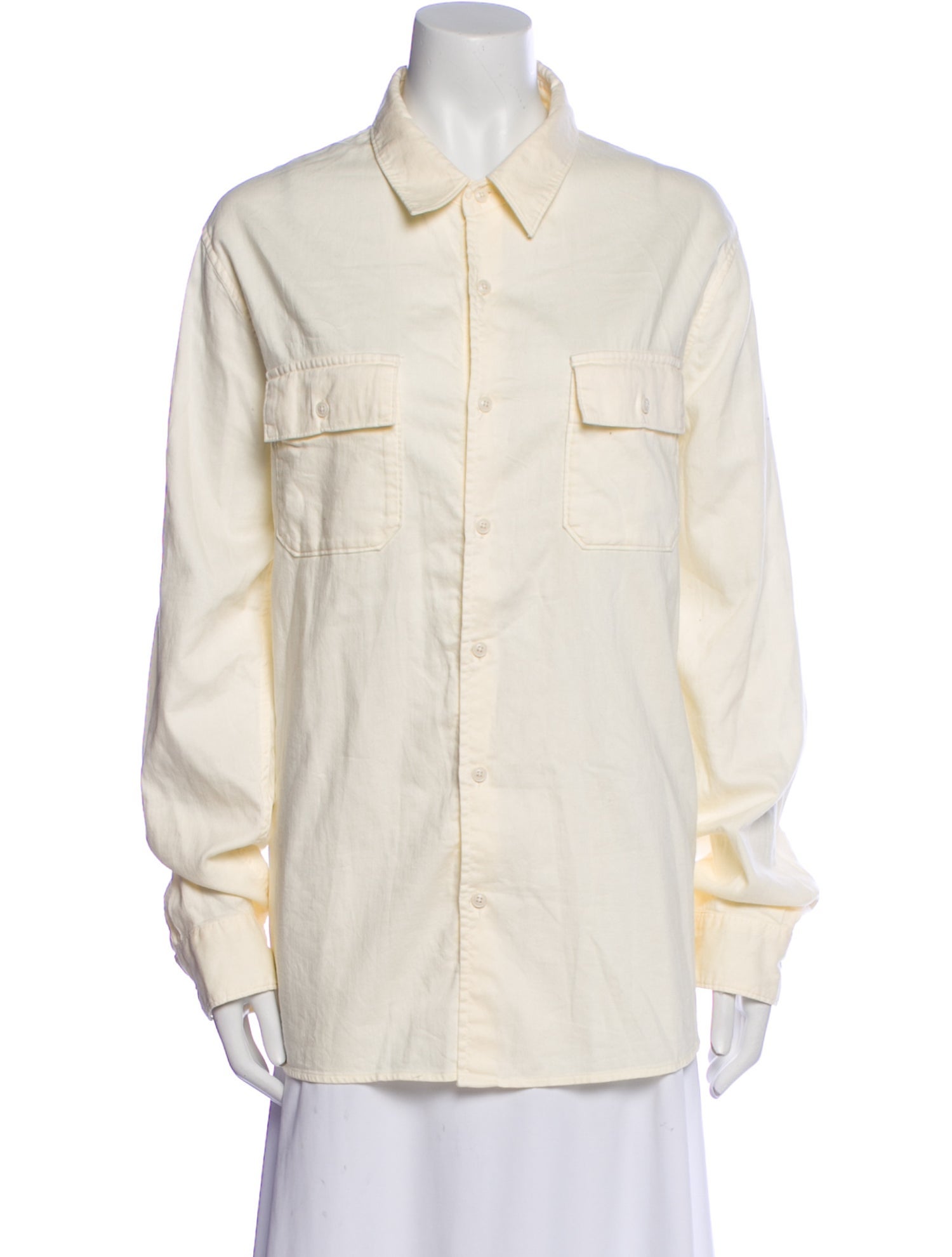 FRAME Long Sleeve Button-Up Top