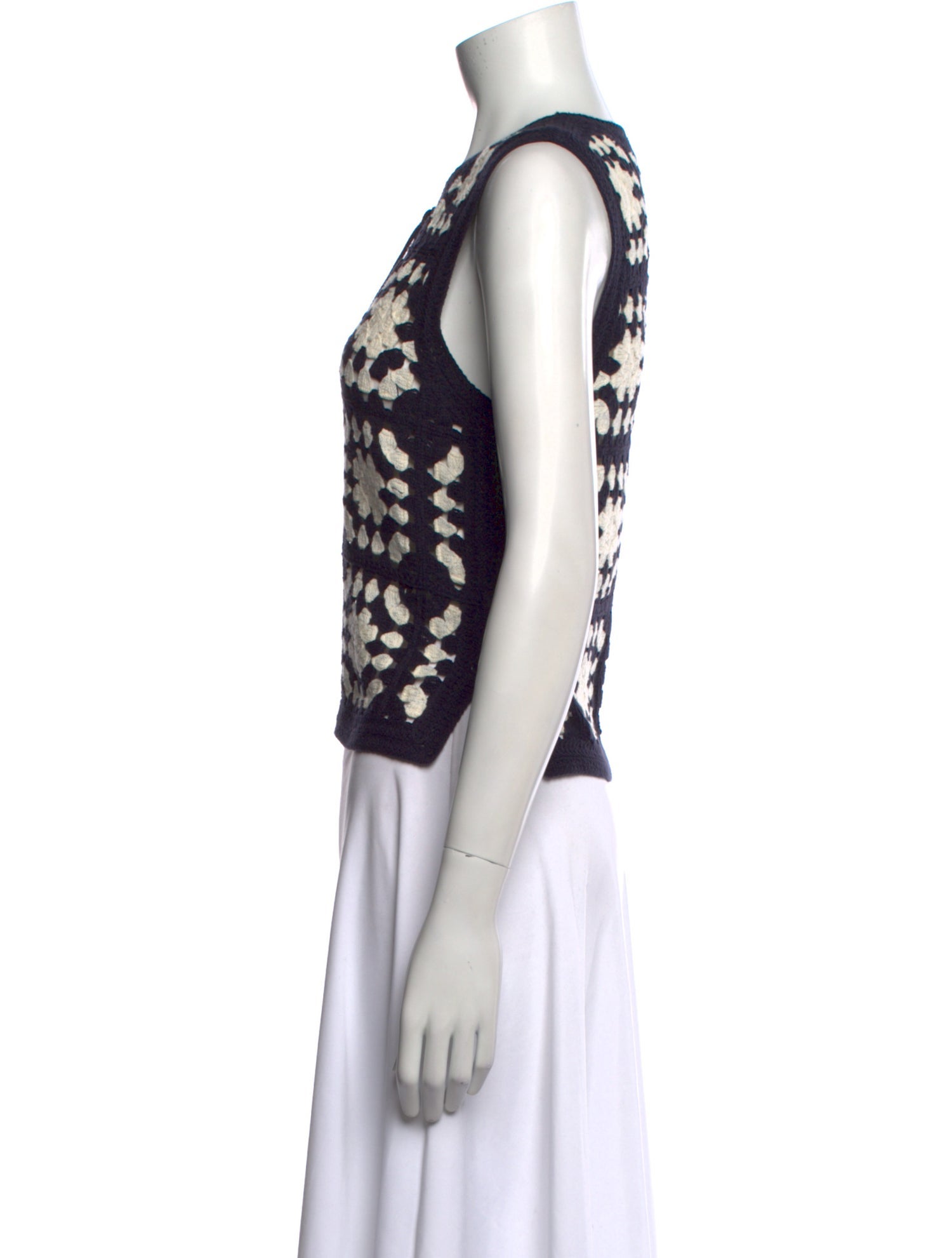 FRAME Printed Crew Neck Sweater