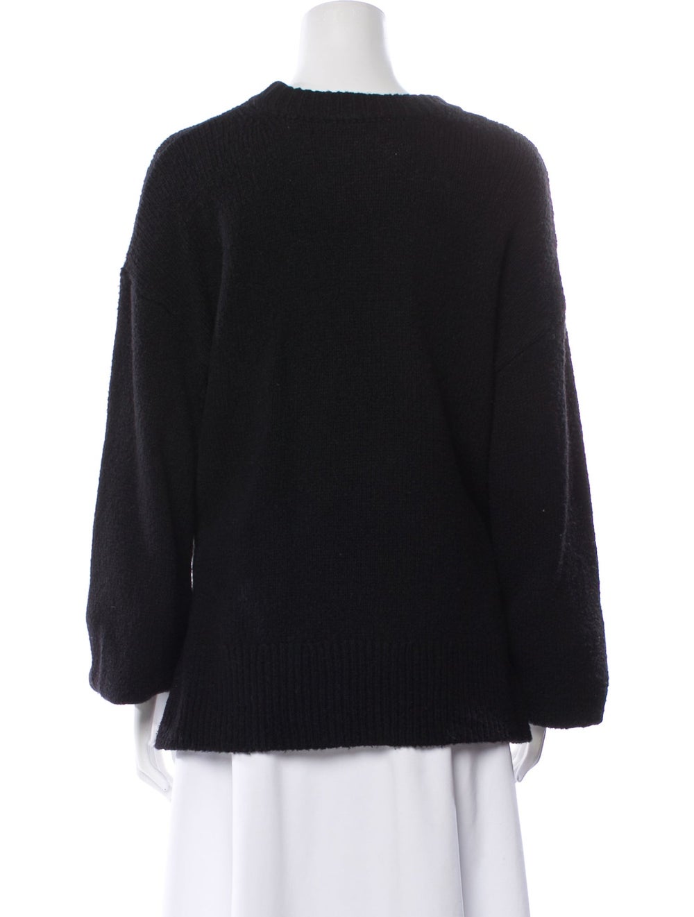 Frame Virgin Wool Pullover Black Long Sleeve - image 3