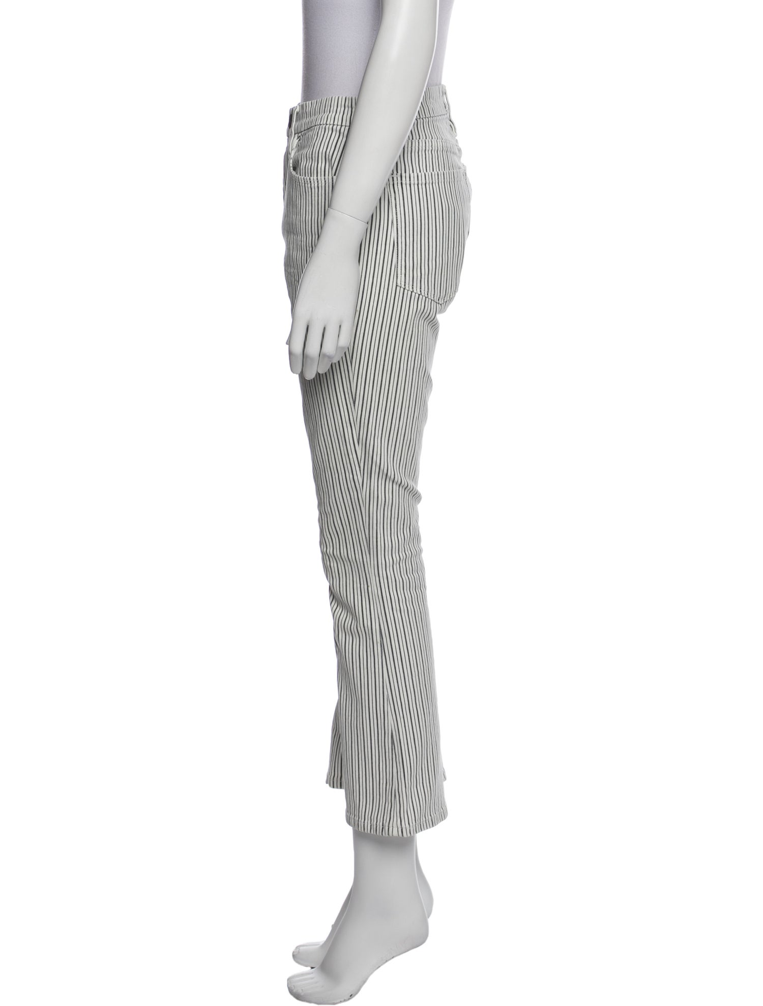 FRAME Striped Straight Leg Pants