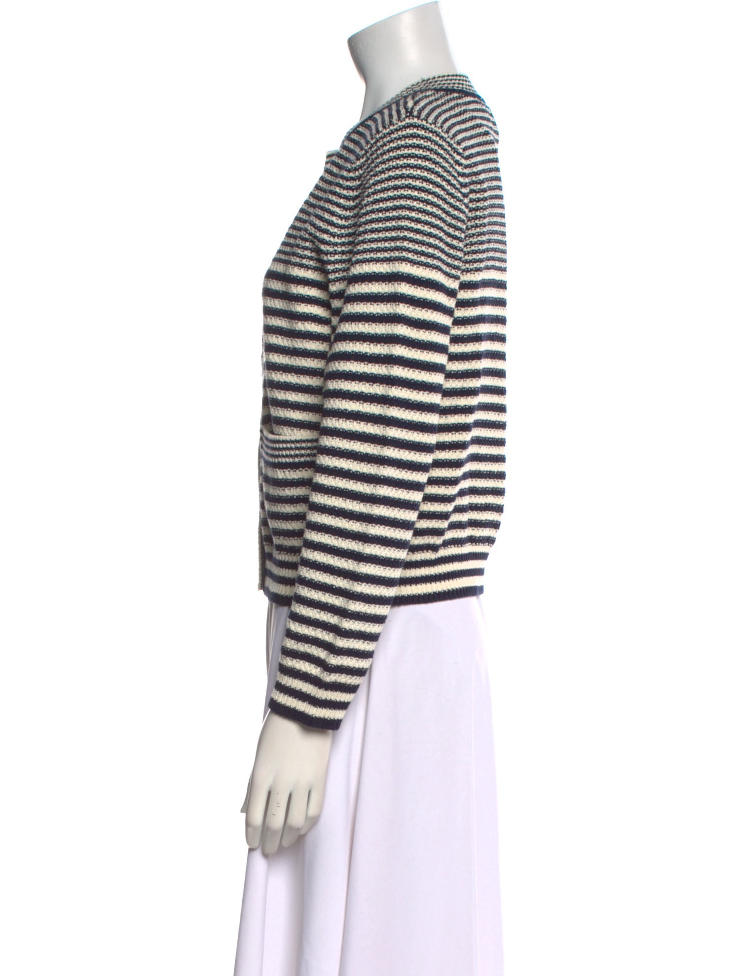 FRAME Striped Scoop Neck Sweater w/ Tags