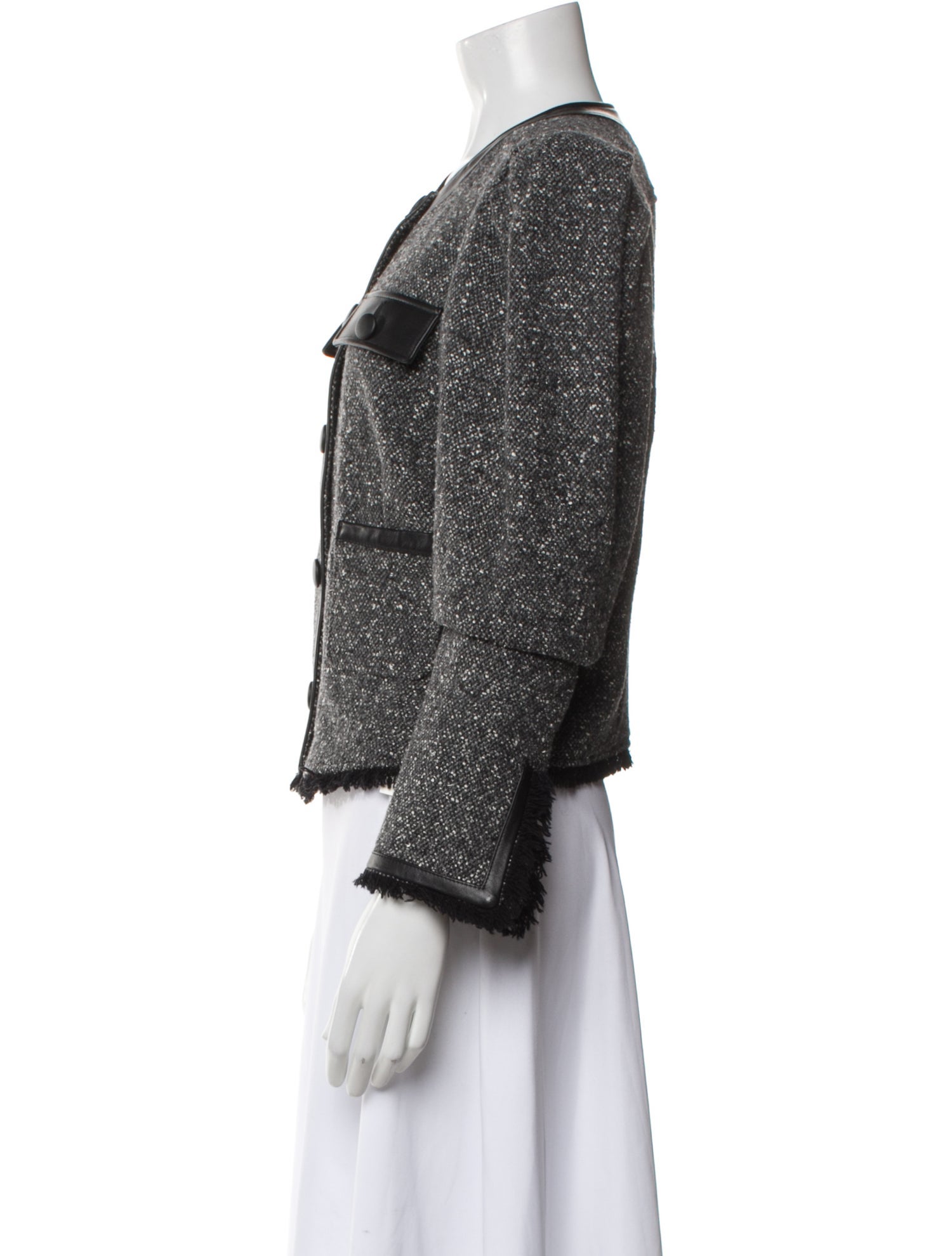 FRAME Wool Tweed Pattern Jacket