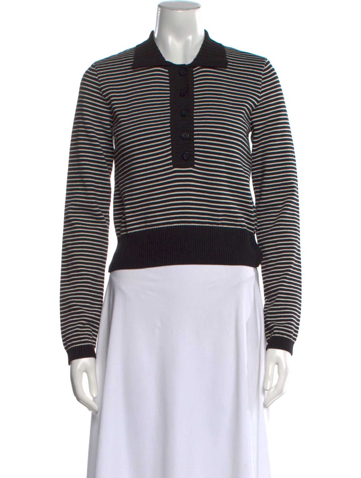 FRAME Striped Crew Neck Sweater