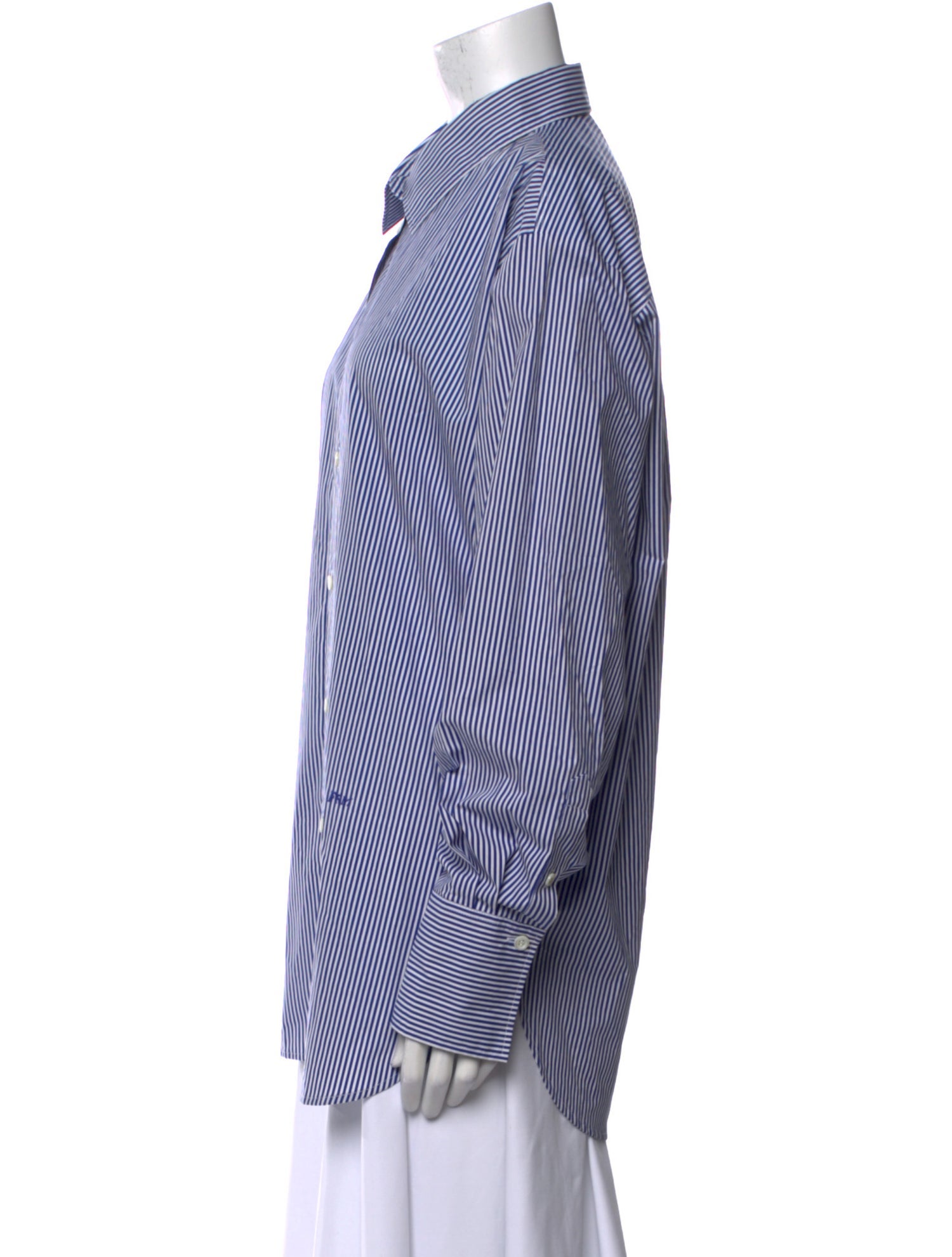 FRAME Striped Long Sleeve Button-Up Top w/ Tags