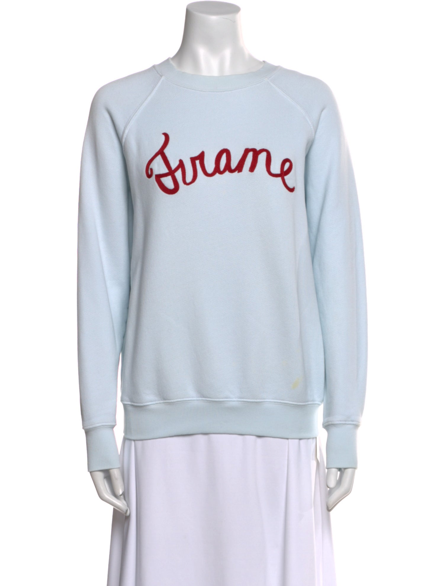 FRAME Graphic Print Crew Neck Sweatshirt