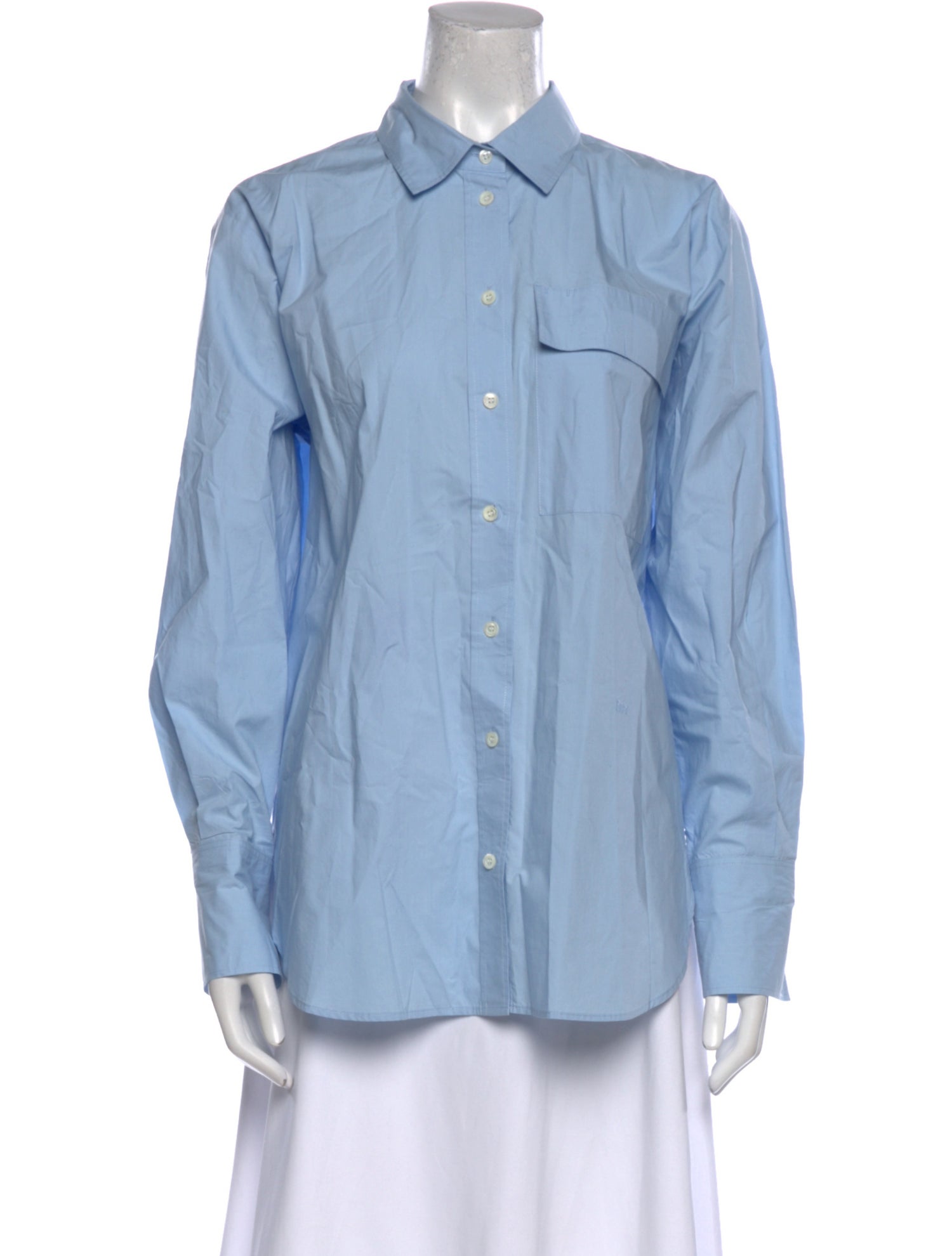 FRAME Long Sleeve Button-Up Top