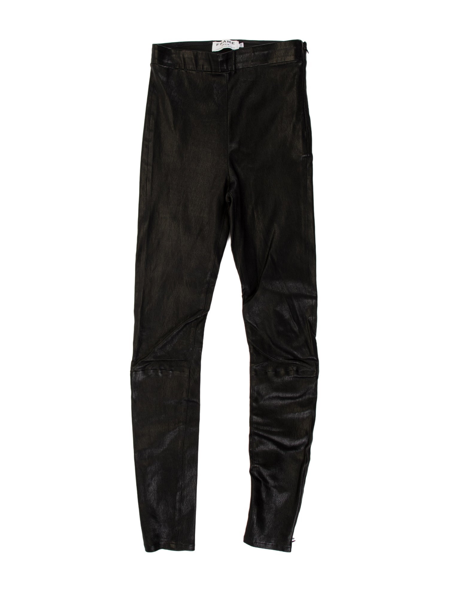 FRAME Leather Skinny Leg Pants